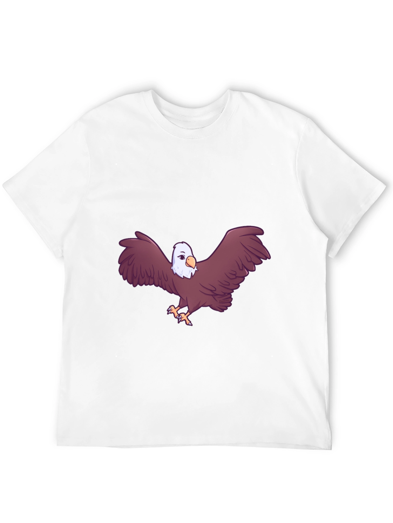 Eagle Graphic Print Black T-Shirt