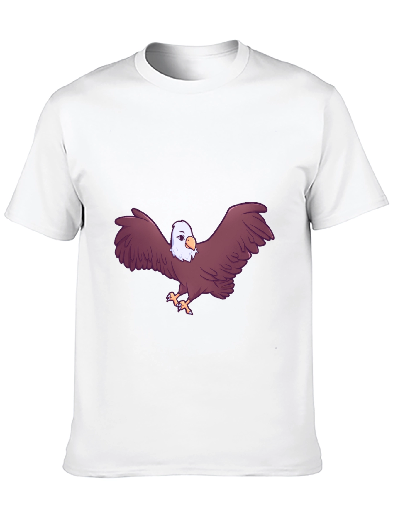 Eagle Graphic Print Black T-Shirt