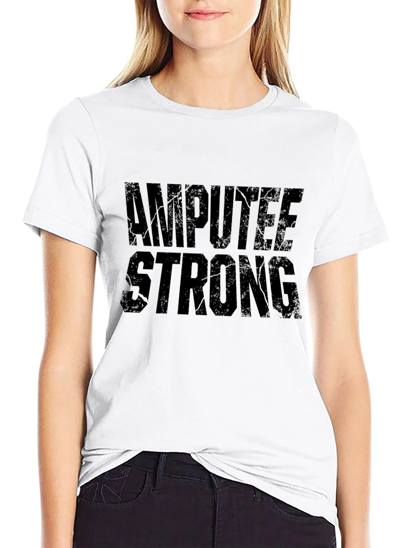 Amputee Strong Graphic Tee - Black