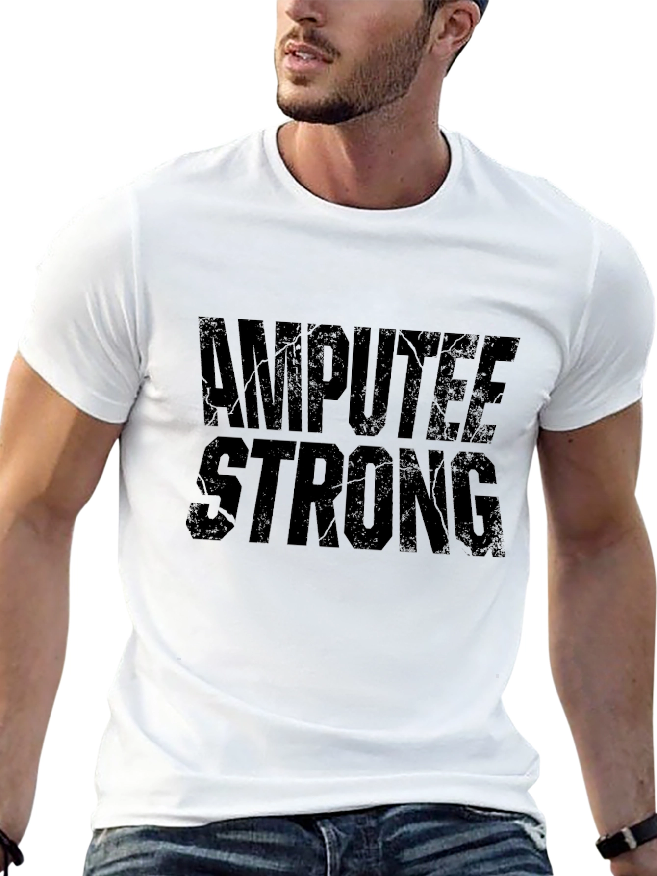 Amputee Strong Graphic Tee - Black