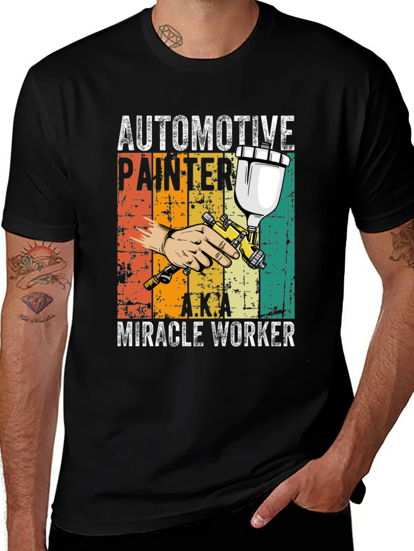 Automotive Painter T-Shirt - Miracle Worker Tee