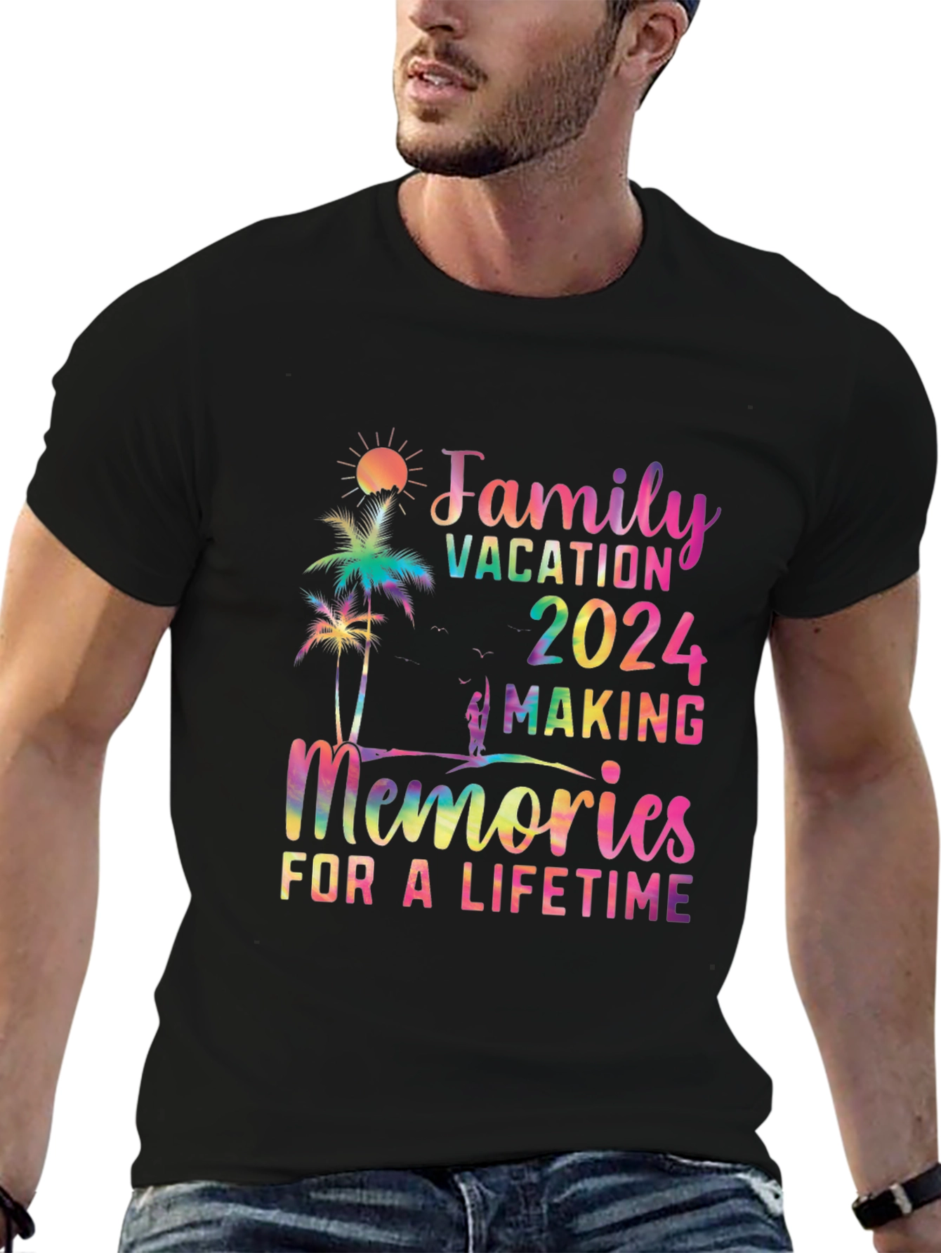 Family Vacation 2024 Rainbow T-Shirt