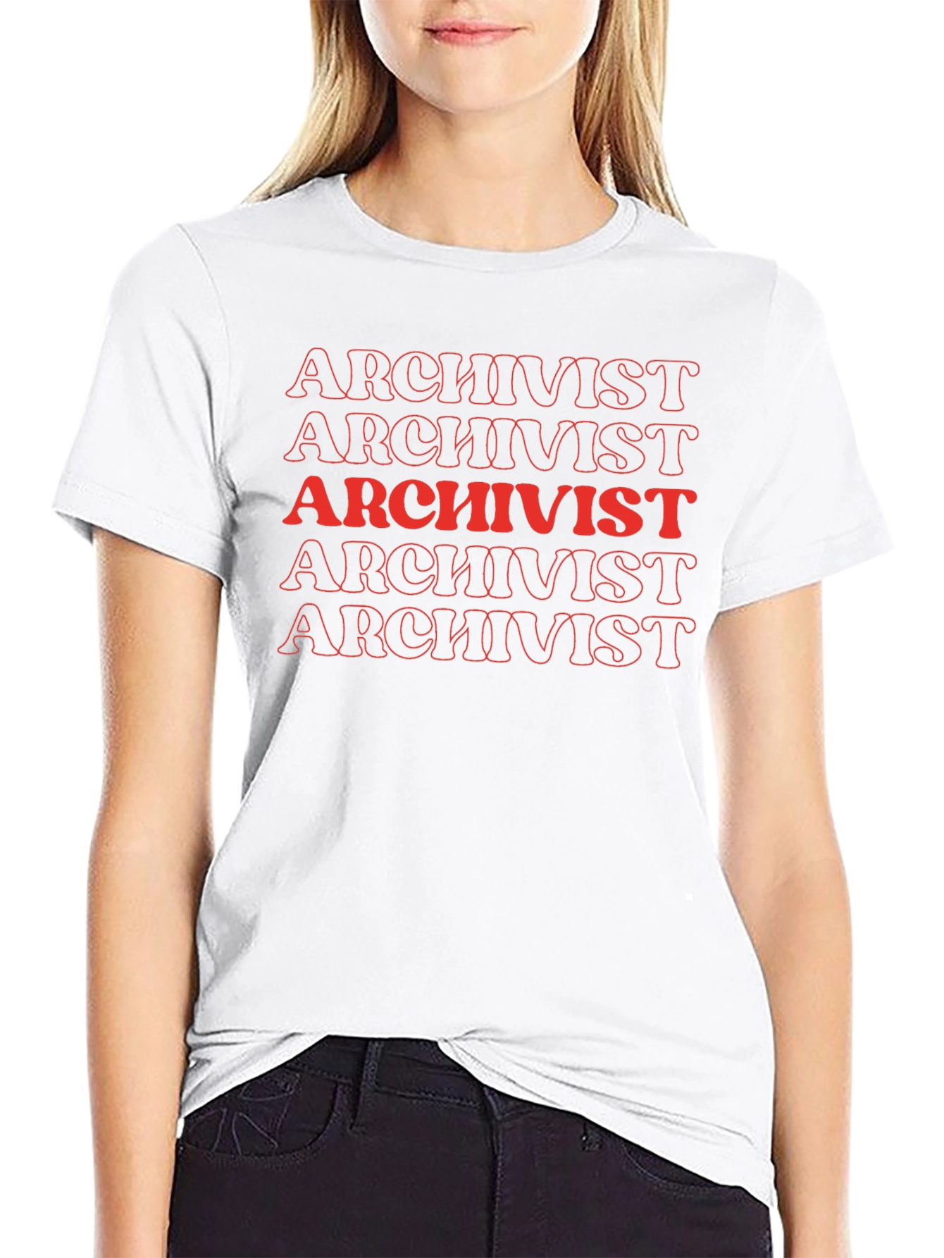 Archivist Retro Graphic Tee - Black Crew Neck