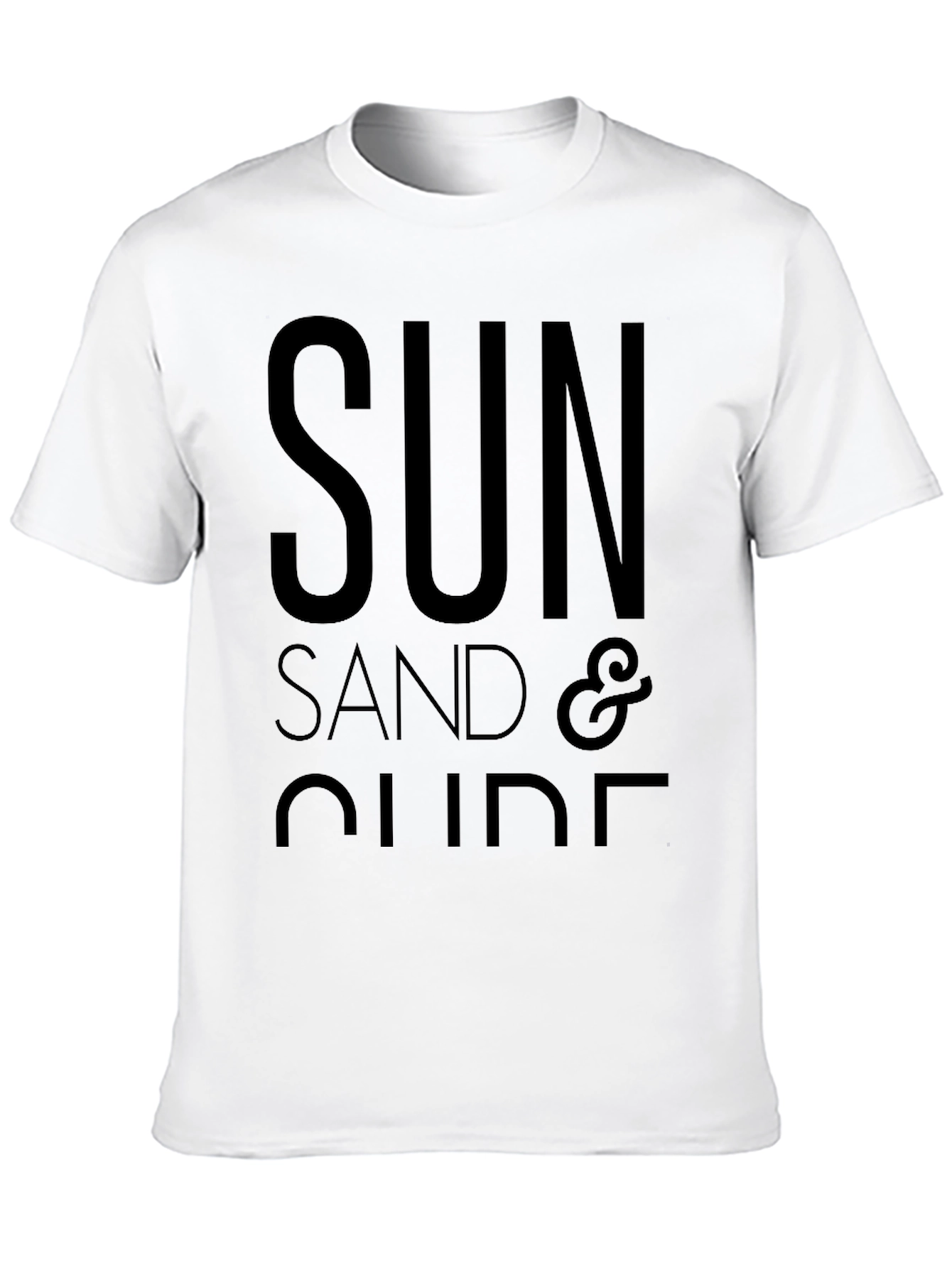 Sun Sand & Slide Black Graphic Tee