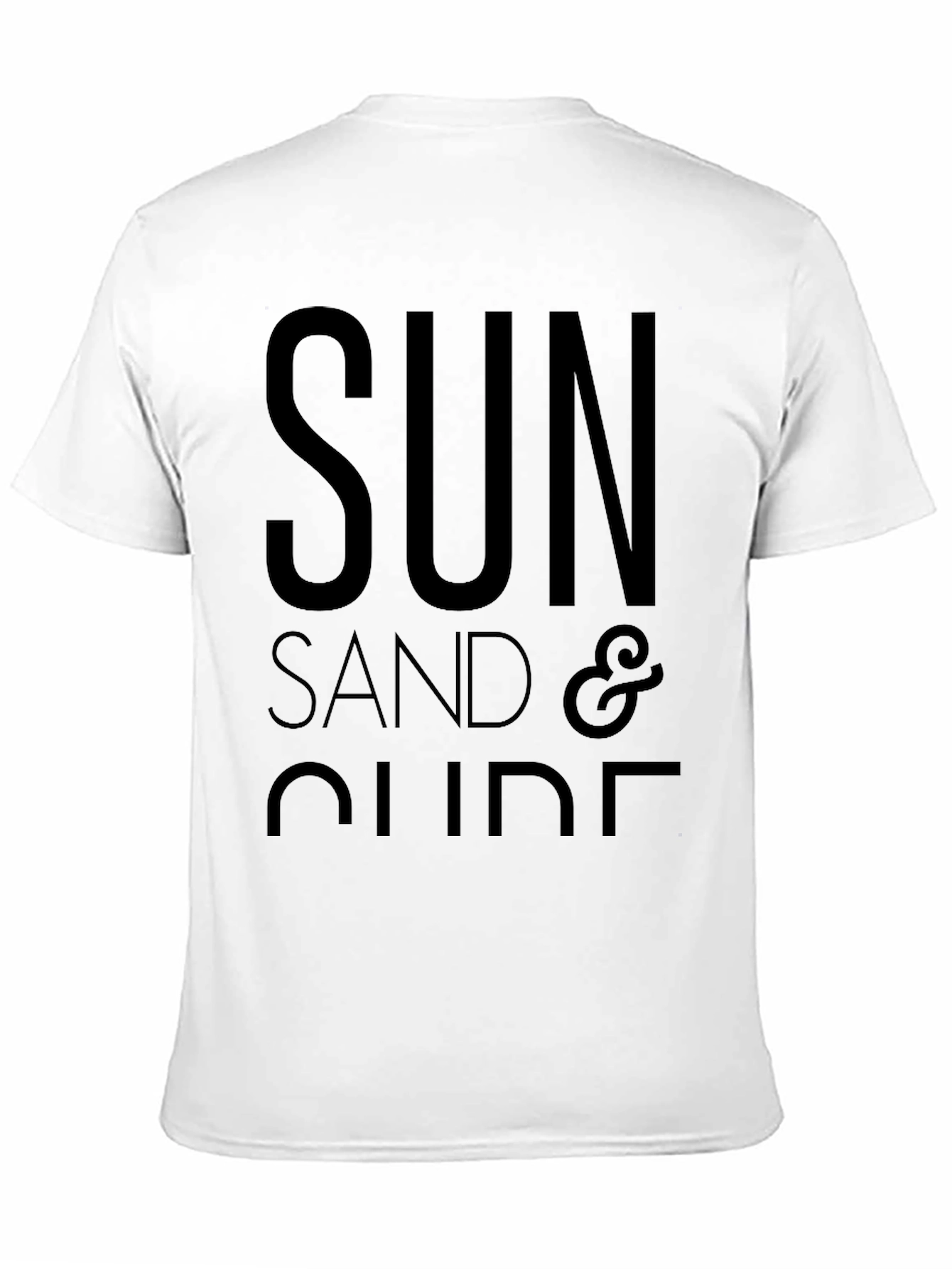 Sun Sand & Slide Black Graphic Tee