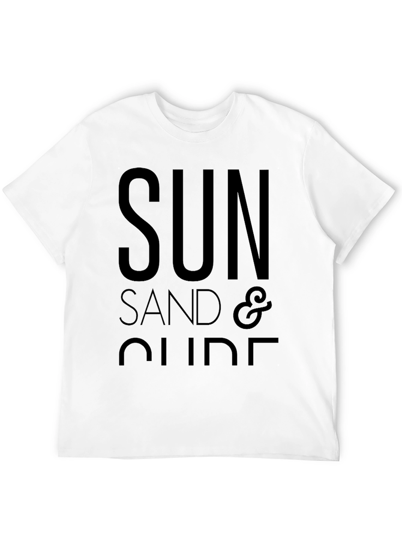 Sun Sand & Slide Black Graphic Tee