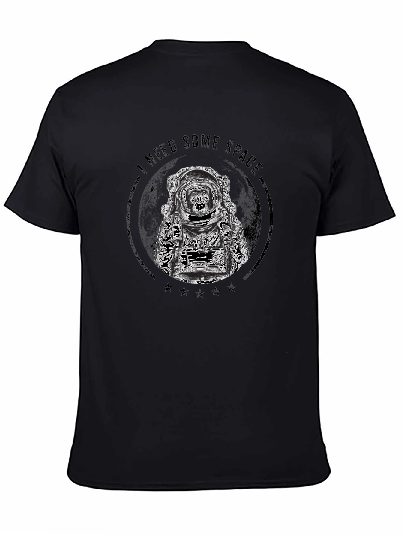 I Need Some Space Black T-Shirt