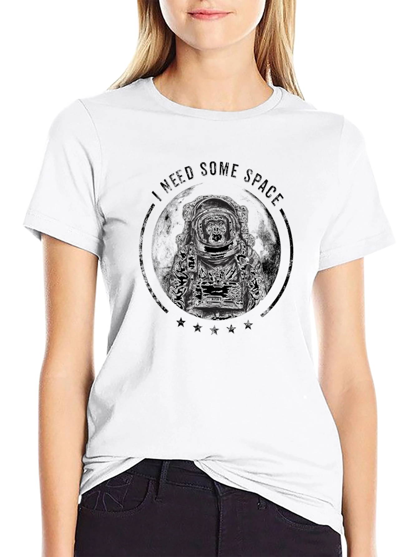 I Need Some Space Black T-Shirt