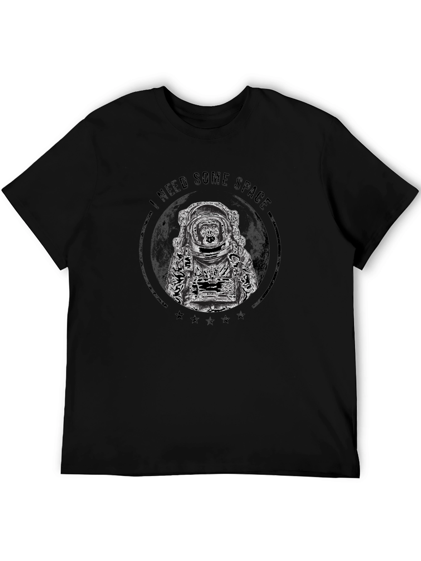 I Need Some Space Black T-Shirt