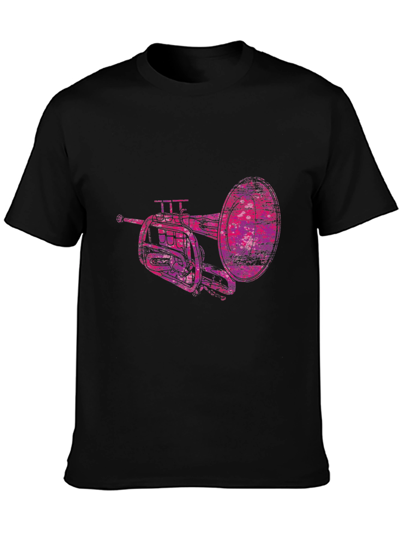 Abstract Trumpet Graphic Tee - Unique Musicians Shirt