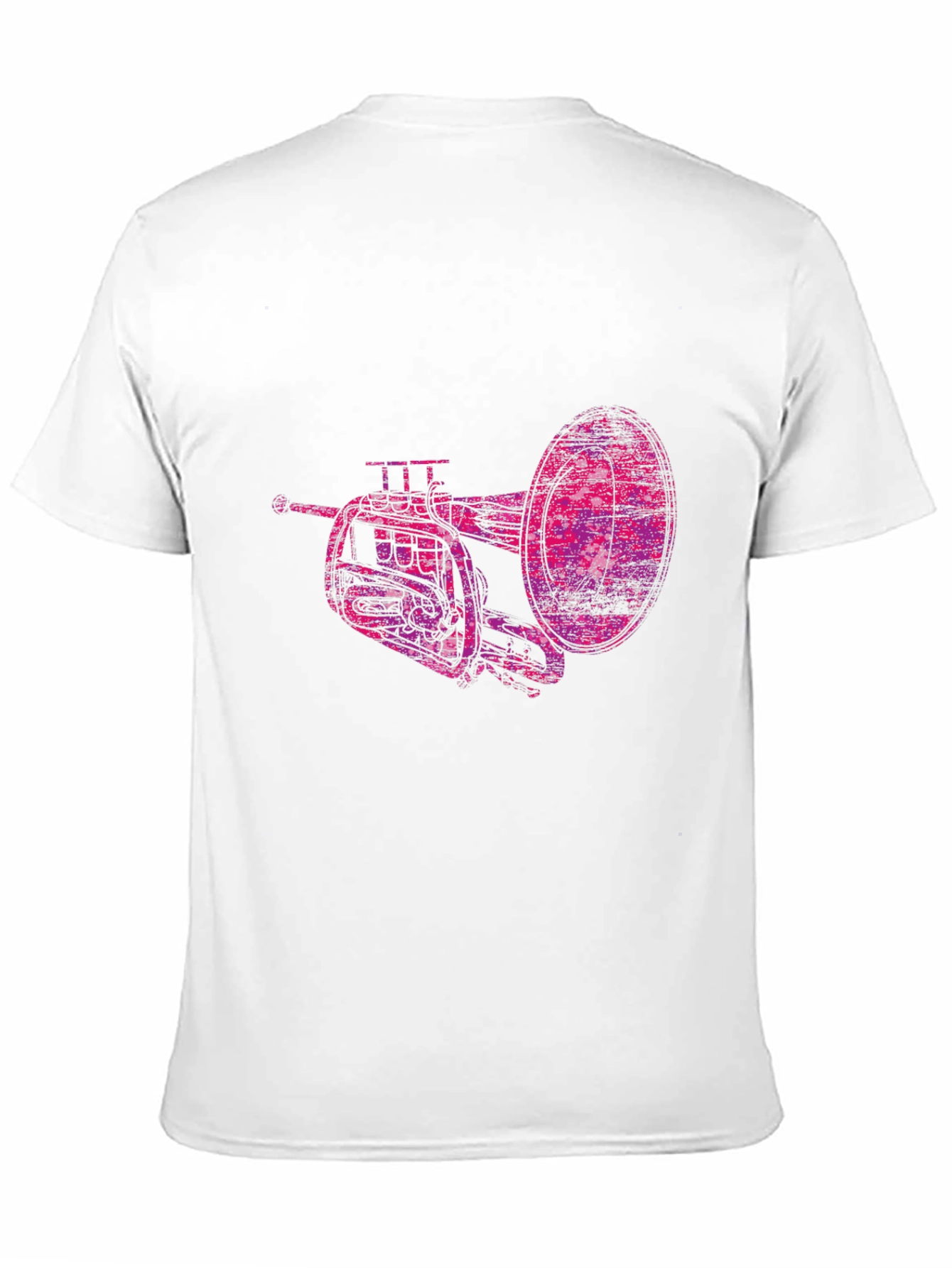 Abstract Trumpet Graphic Tee - Unique Musicians Shirt