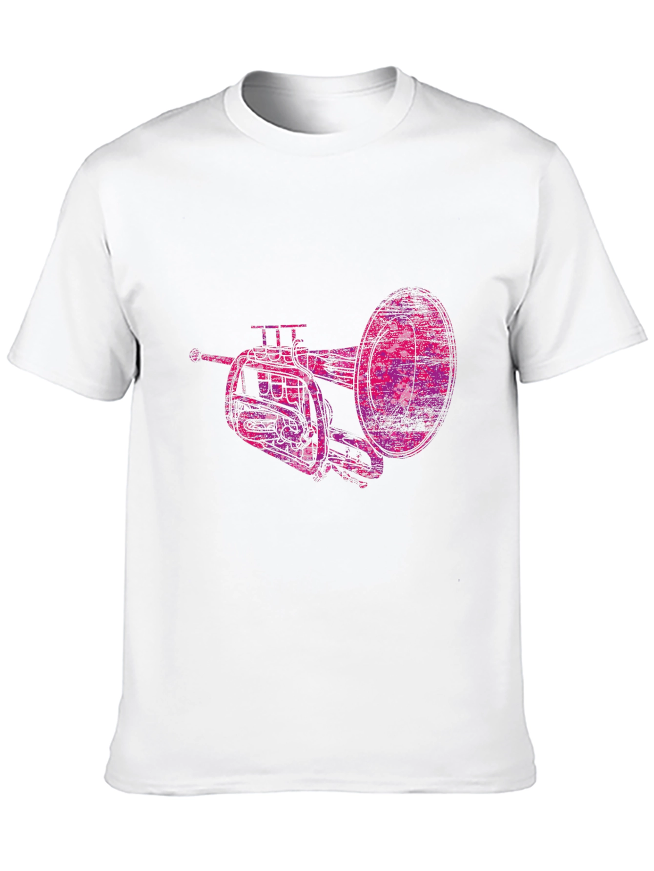 Abstract Trumpet Graphic Tee - Unique Musicians Shirt