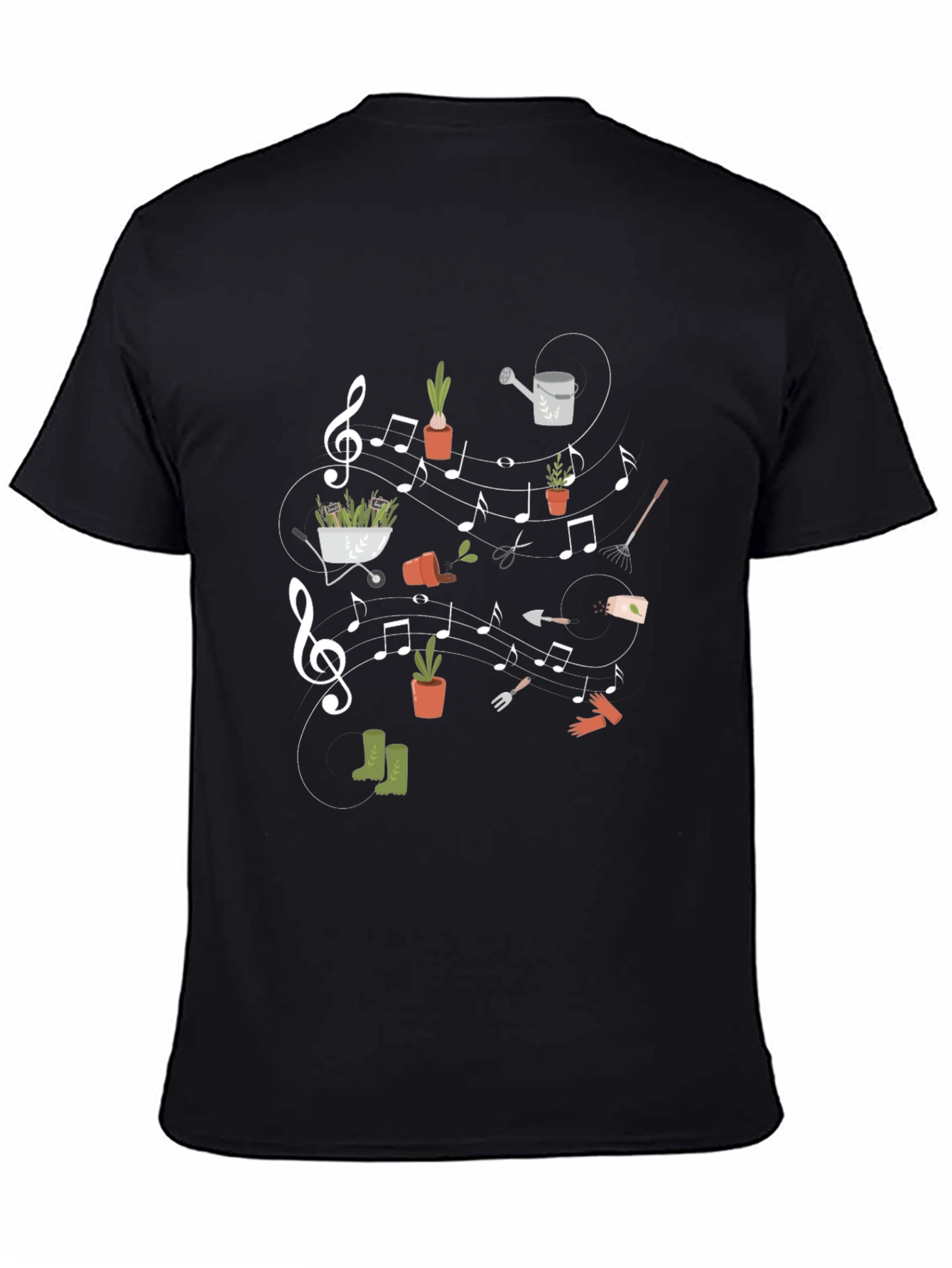 Musical Gardening T-Shirt - Unique Gardener Gift