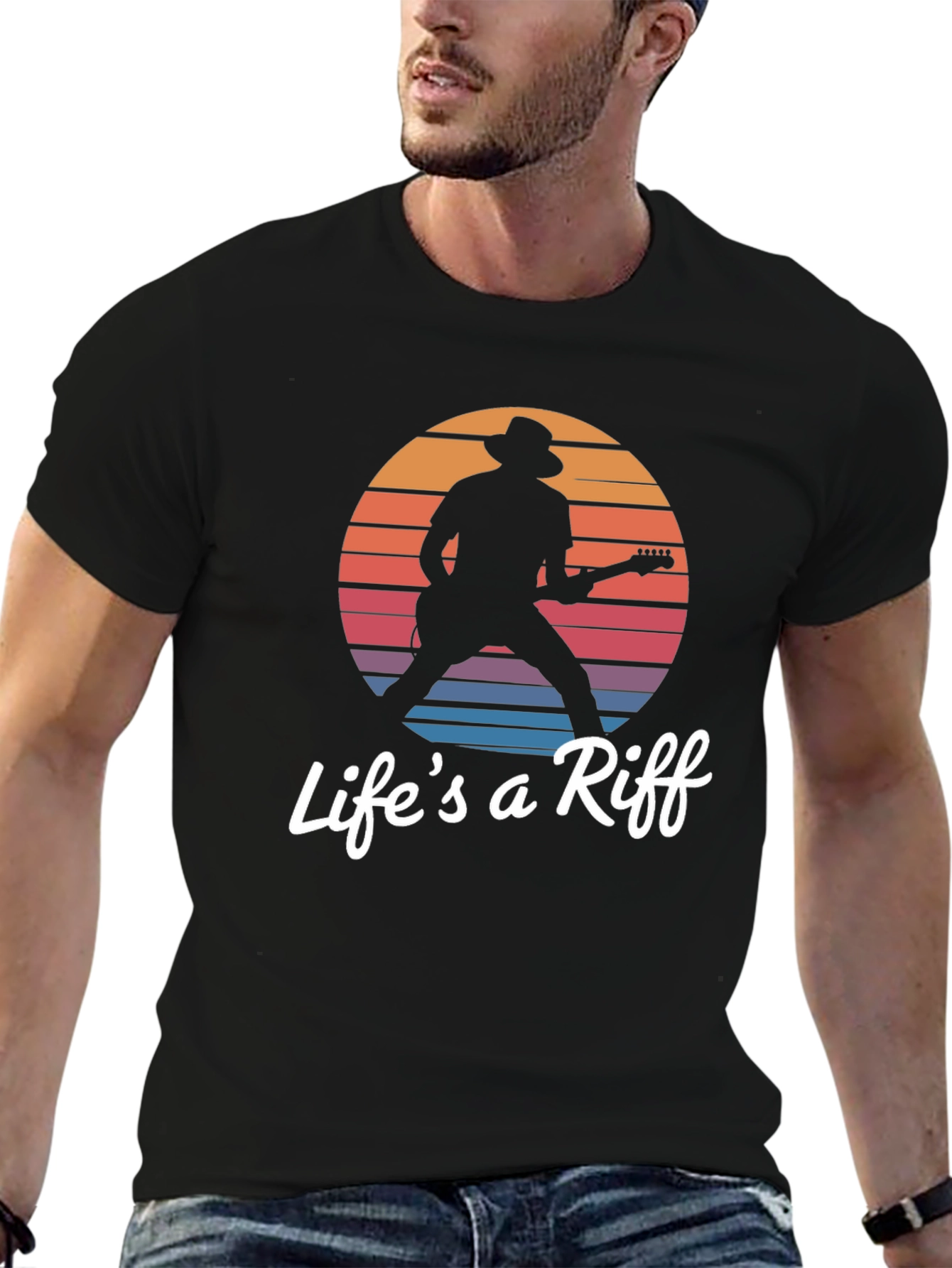 Lifes a Riff Graphic Tee - Music Lover T-Shirt