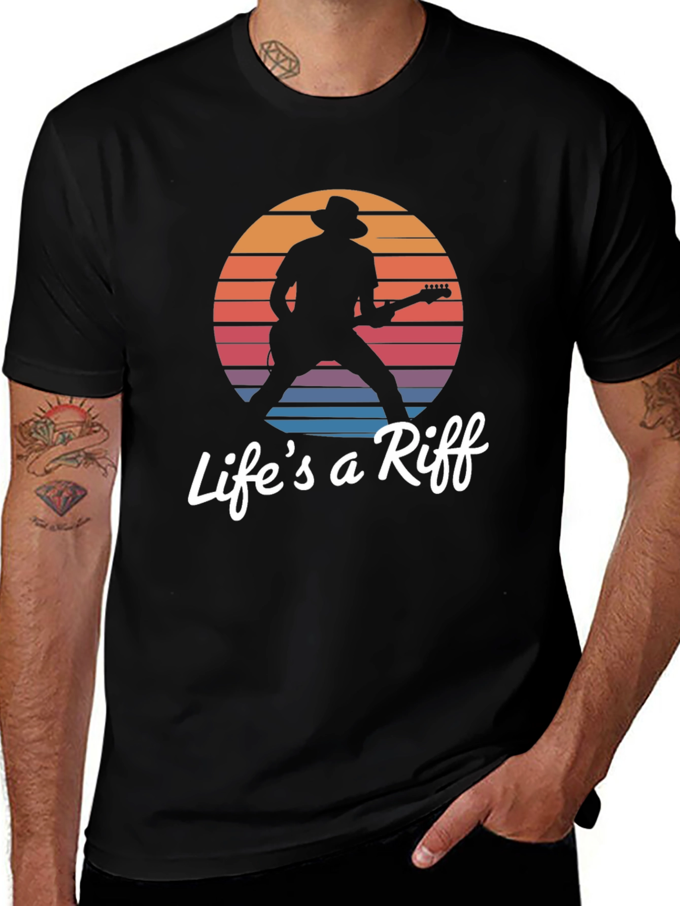 Lifes a Riff Graphic Tee - Music Lover T-Shirt