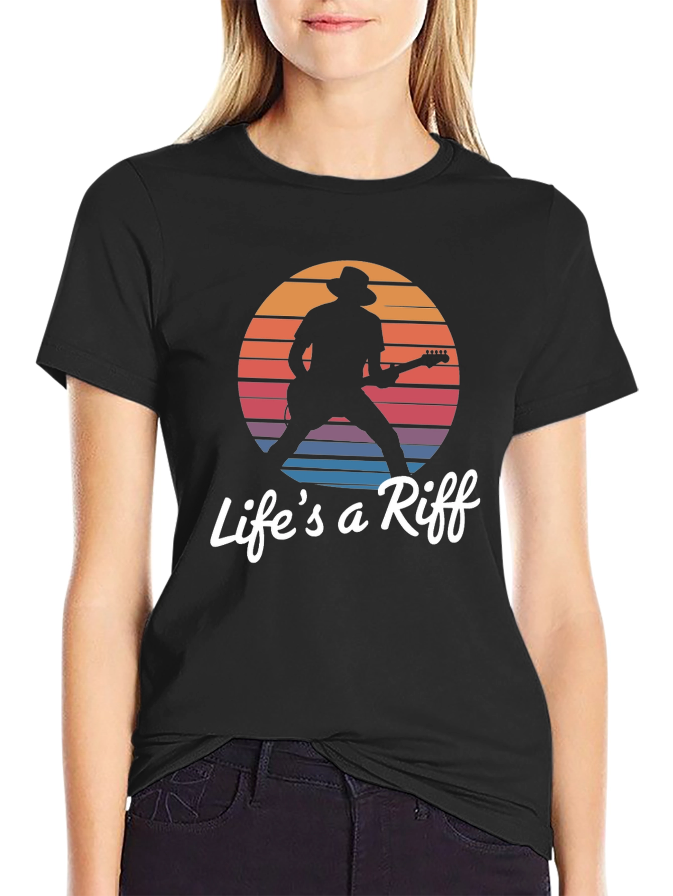 Lifes a Riff Graphic Tee - Music Lover T-Shirt