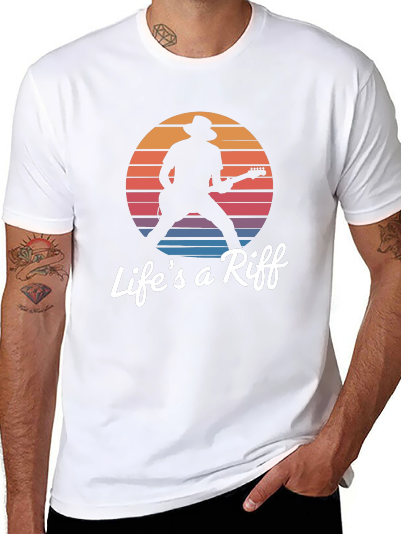 Lifes a Riff Graphic Tee - Music Lover T-Shirt