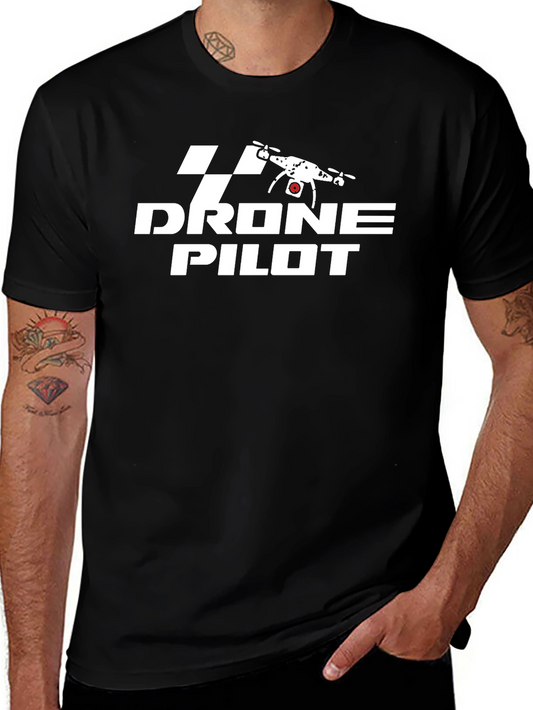 Drone Pilot Graphic Tee - Black