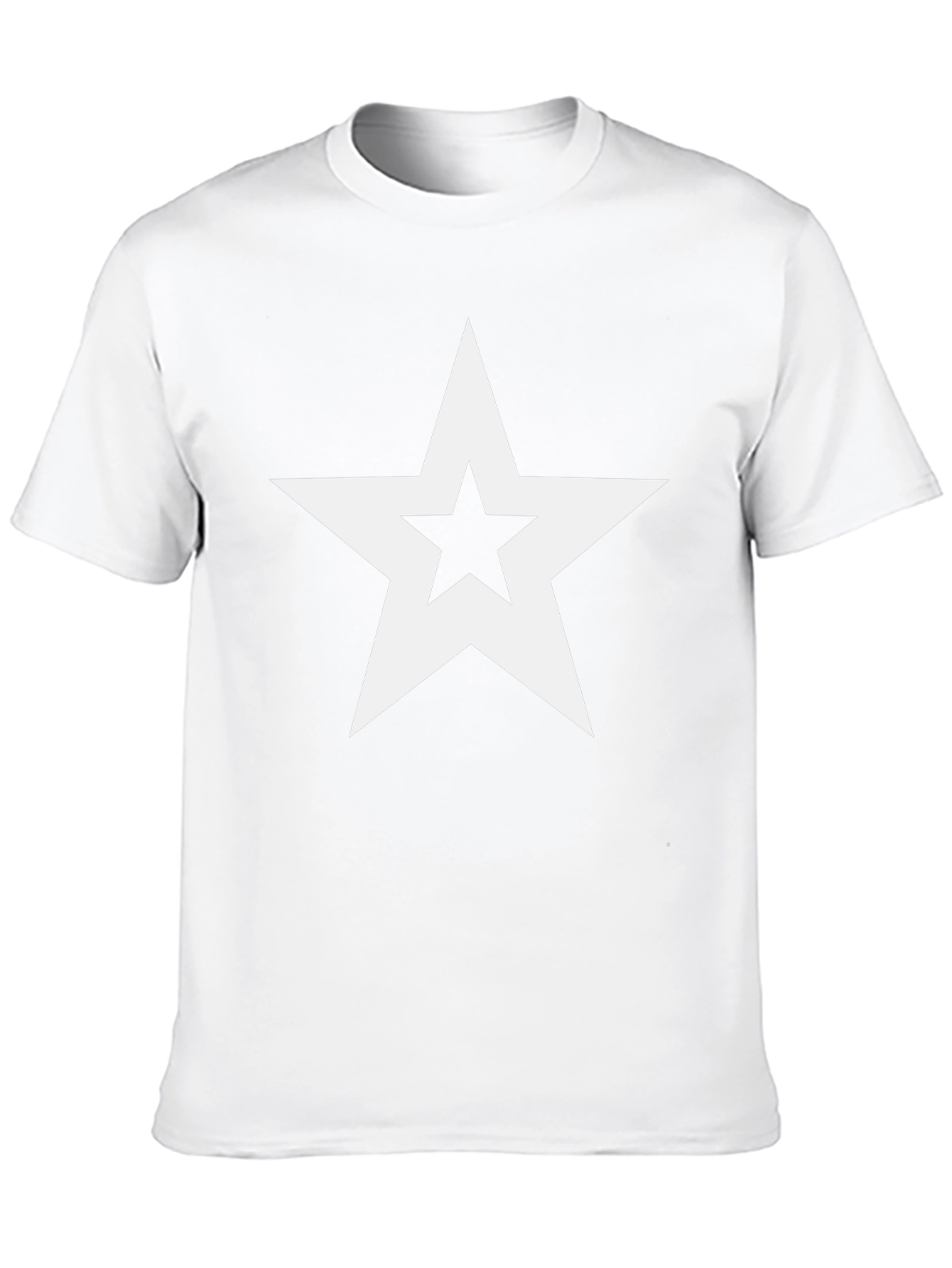 Bold Star Graphic Tee - Classic Black Cotton