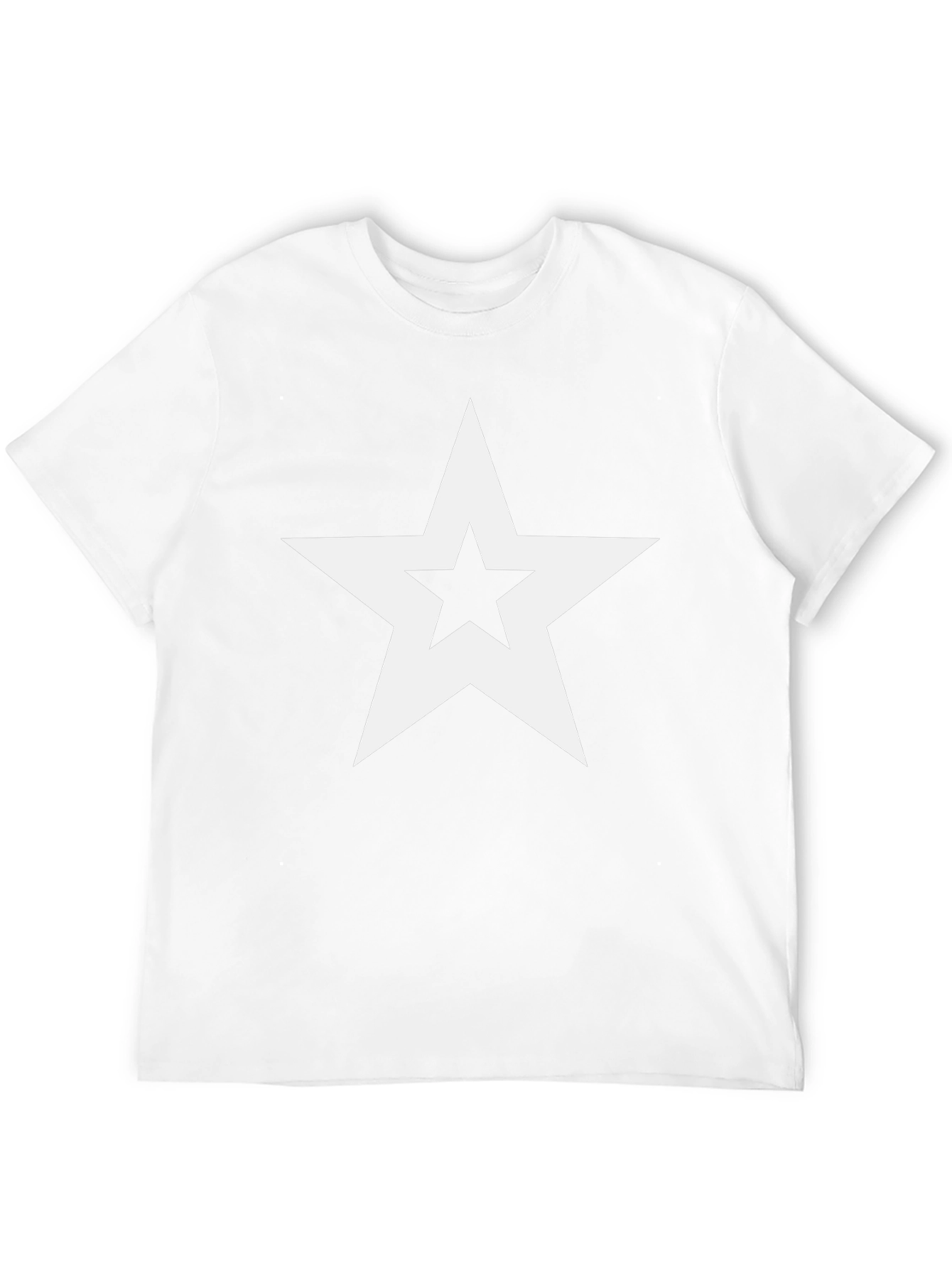 Bold Star Graphic Tee - Classic Black Cotton
