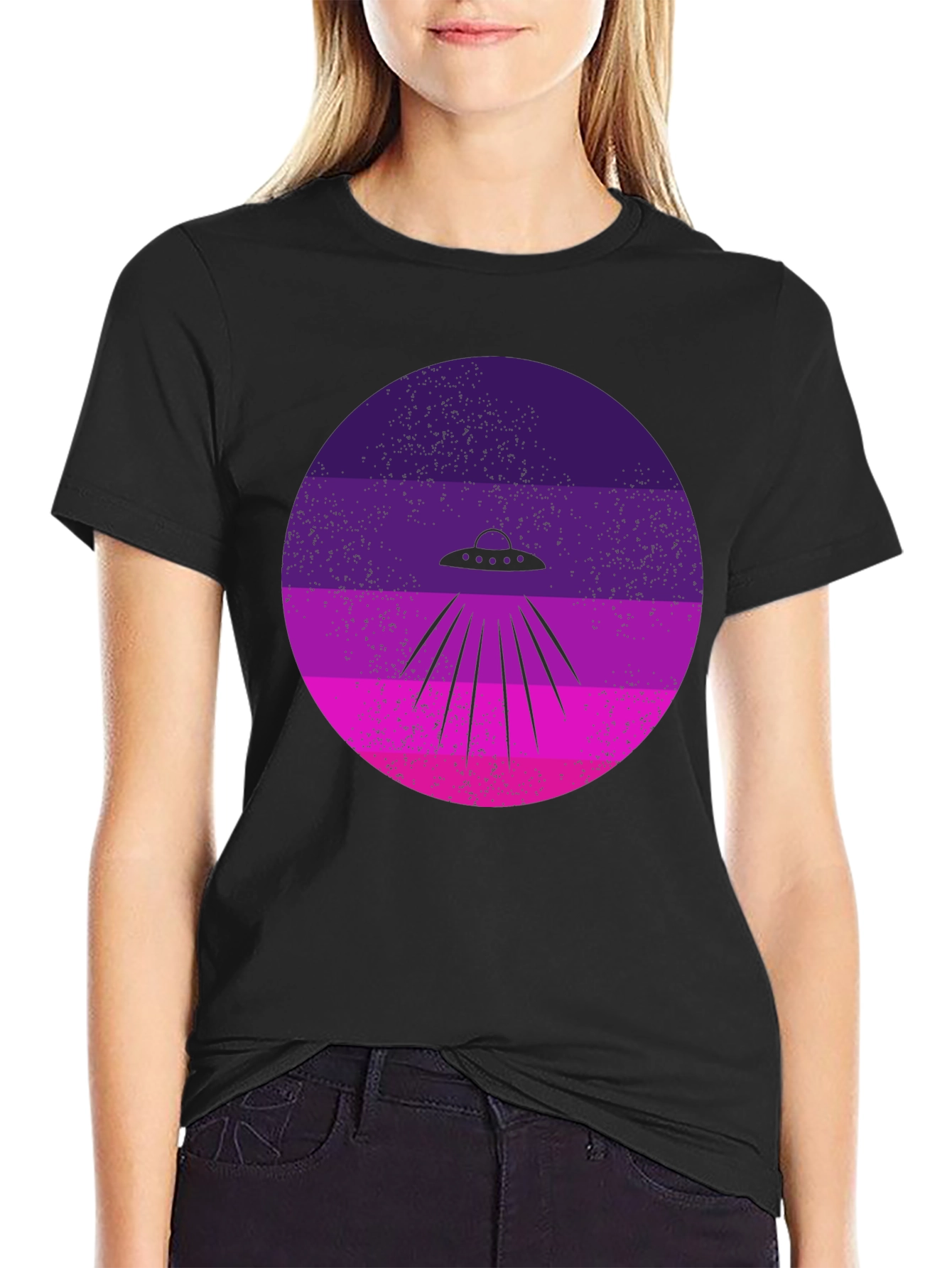 Retro Alien UFO T-Shirt