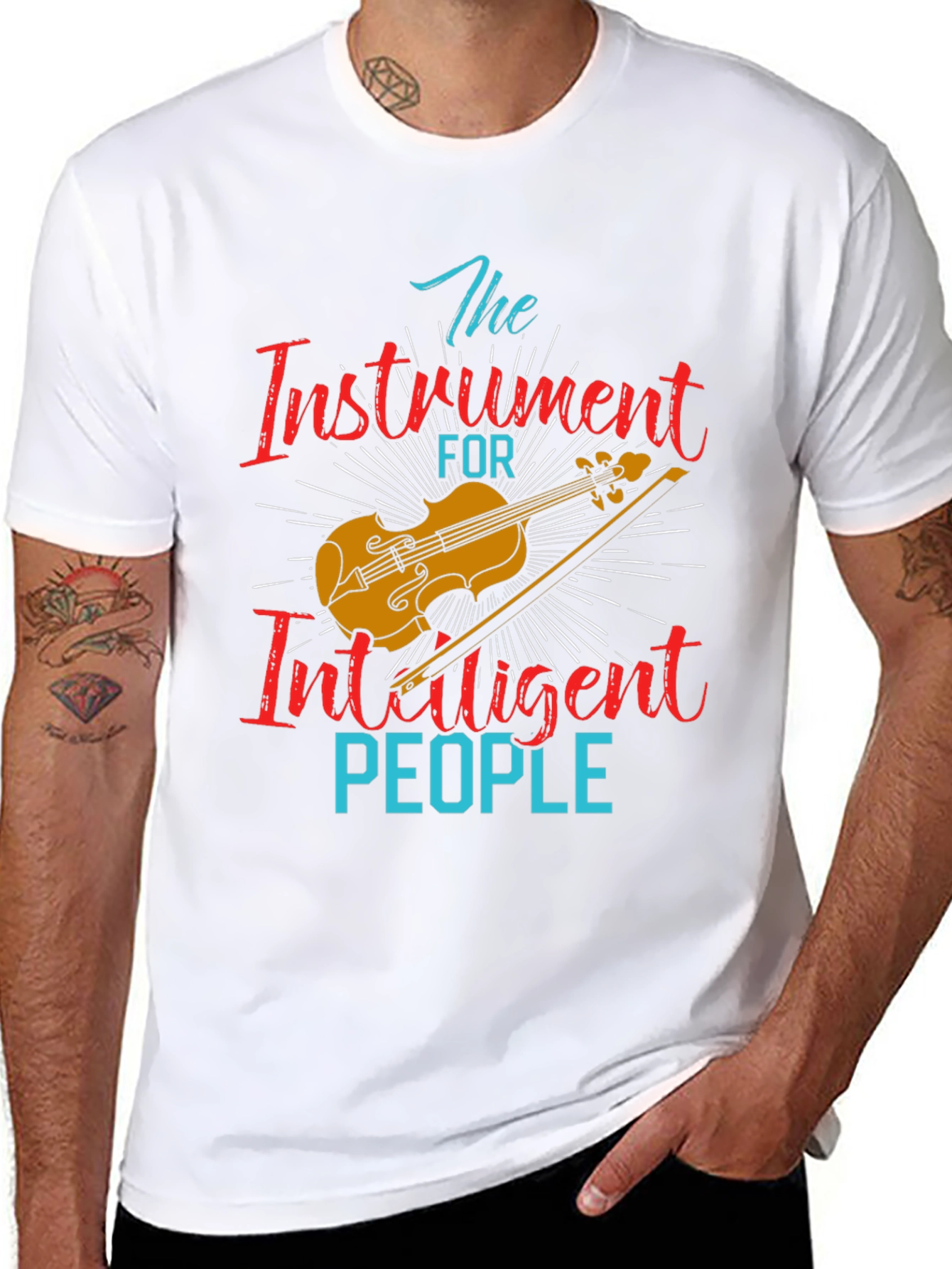 Intelligent People Violin T-Shirt