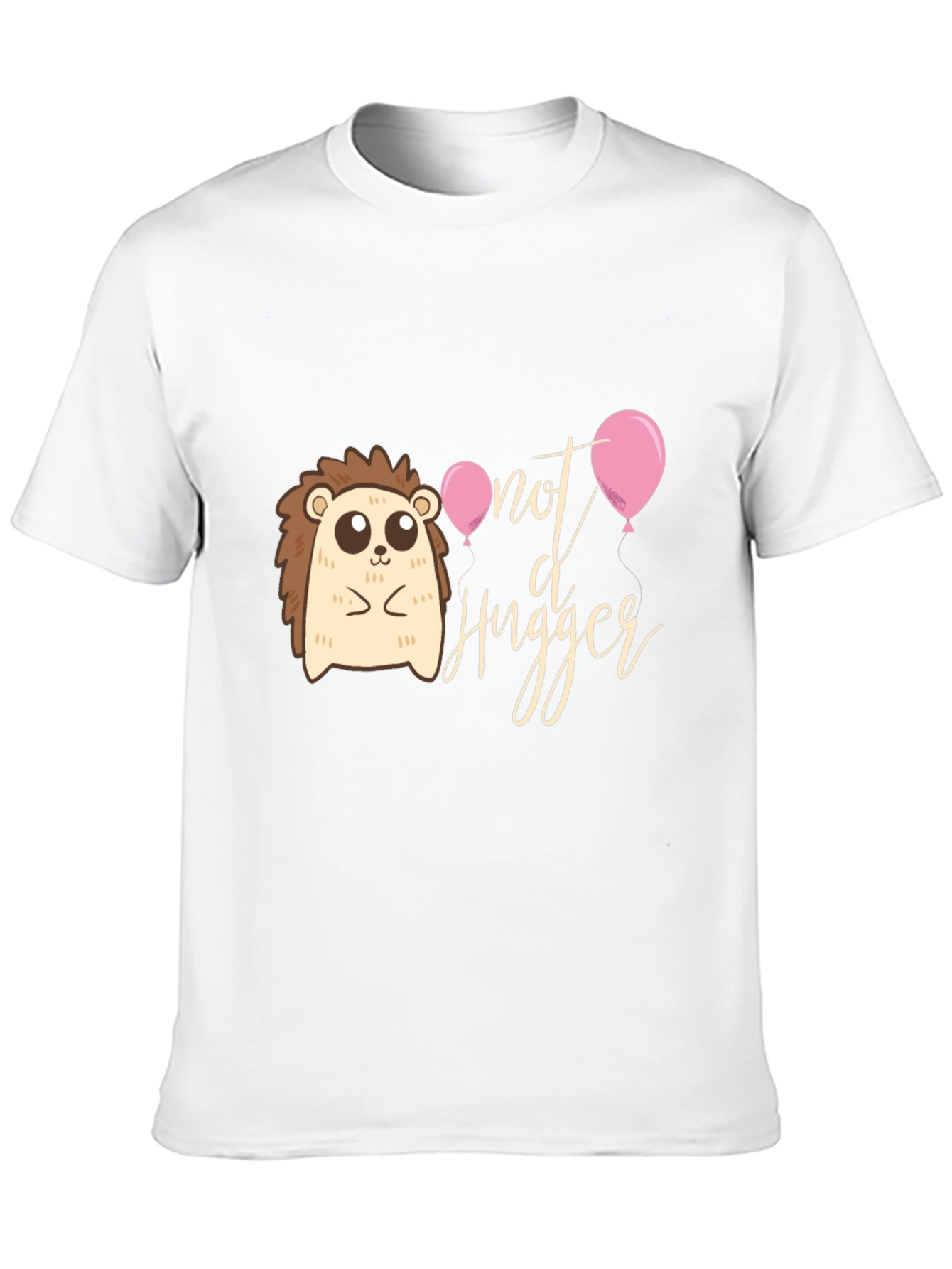 Not A Hugger T-Shirt: Cute Hedgehog Design
