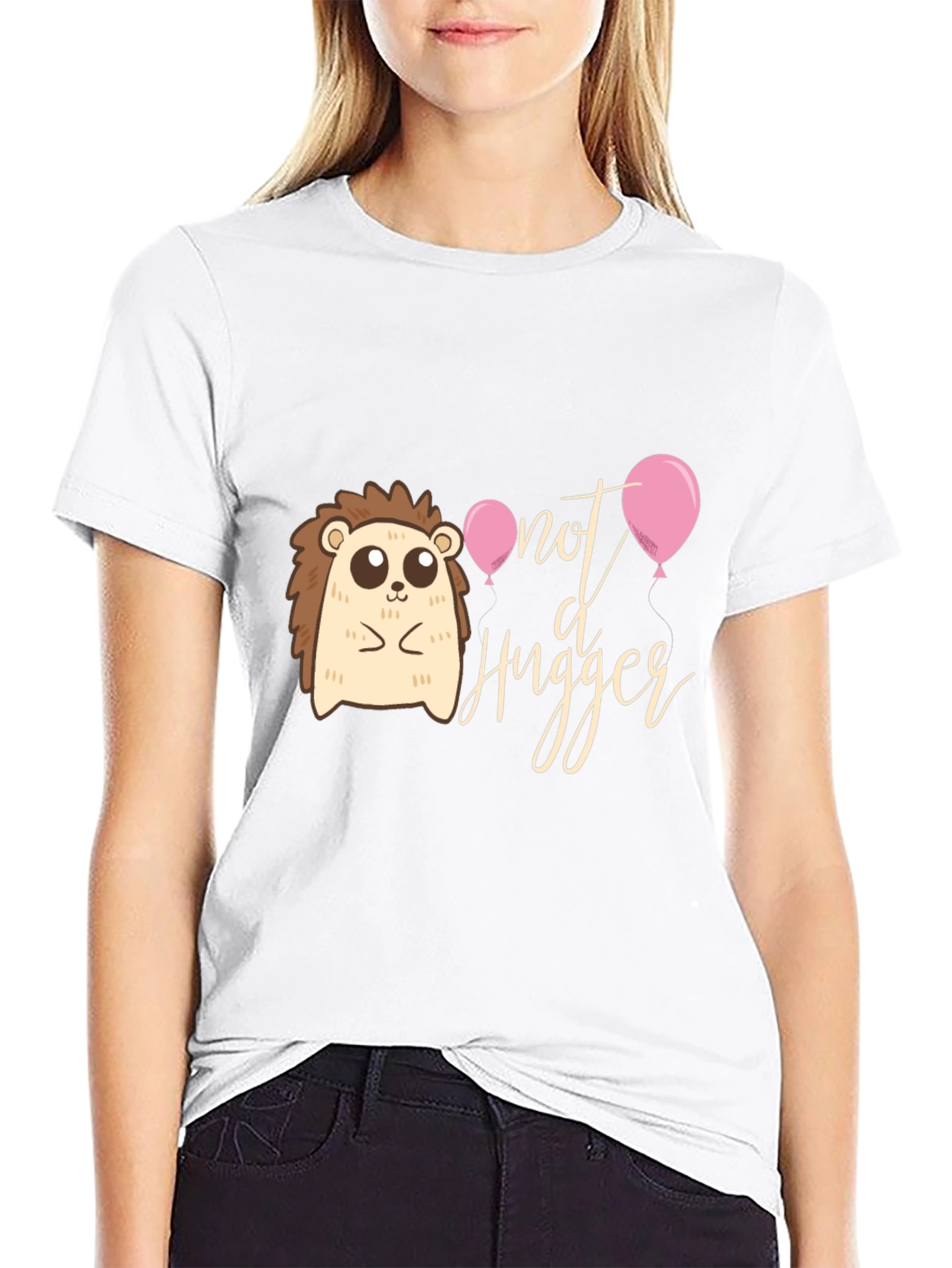 Not A Hugger T-Shirt: Cute Hedgehog Design