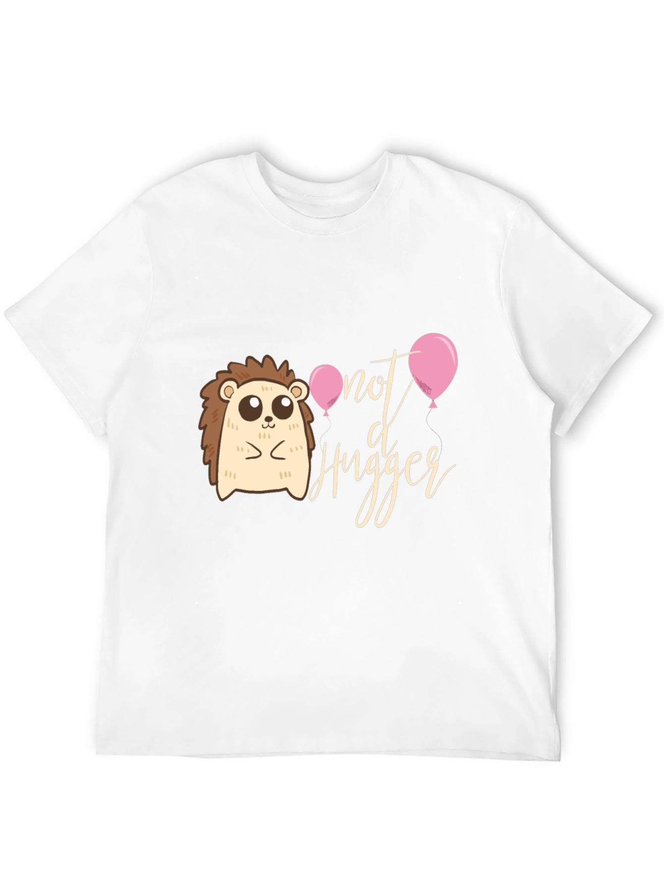 Not A Hugger T-Shirt: Cute Hedgehog Design