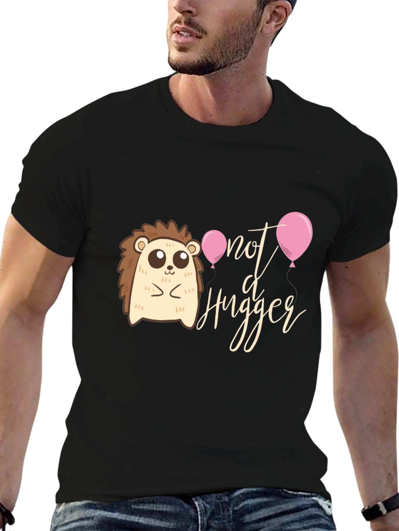 Not A Hugger T-Shirt: Cute Hedgehog Design