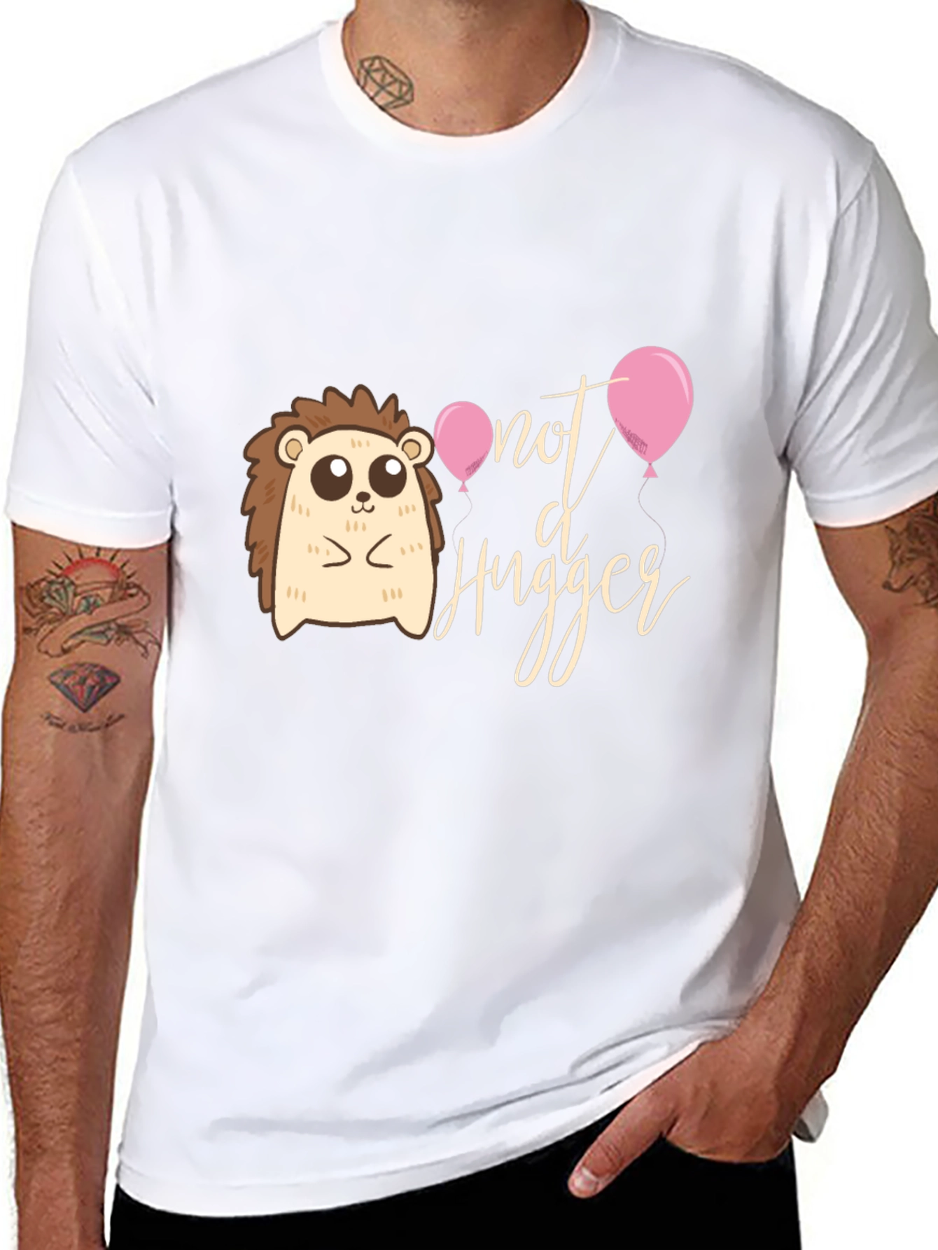 Not A Hugger T-Shirt: Cute Hedgehog Design