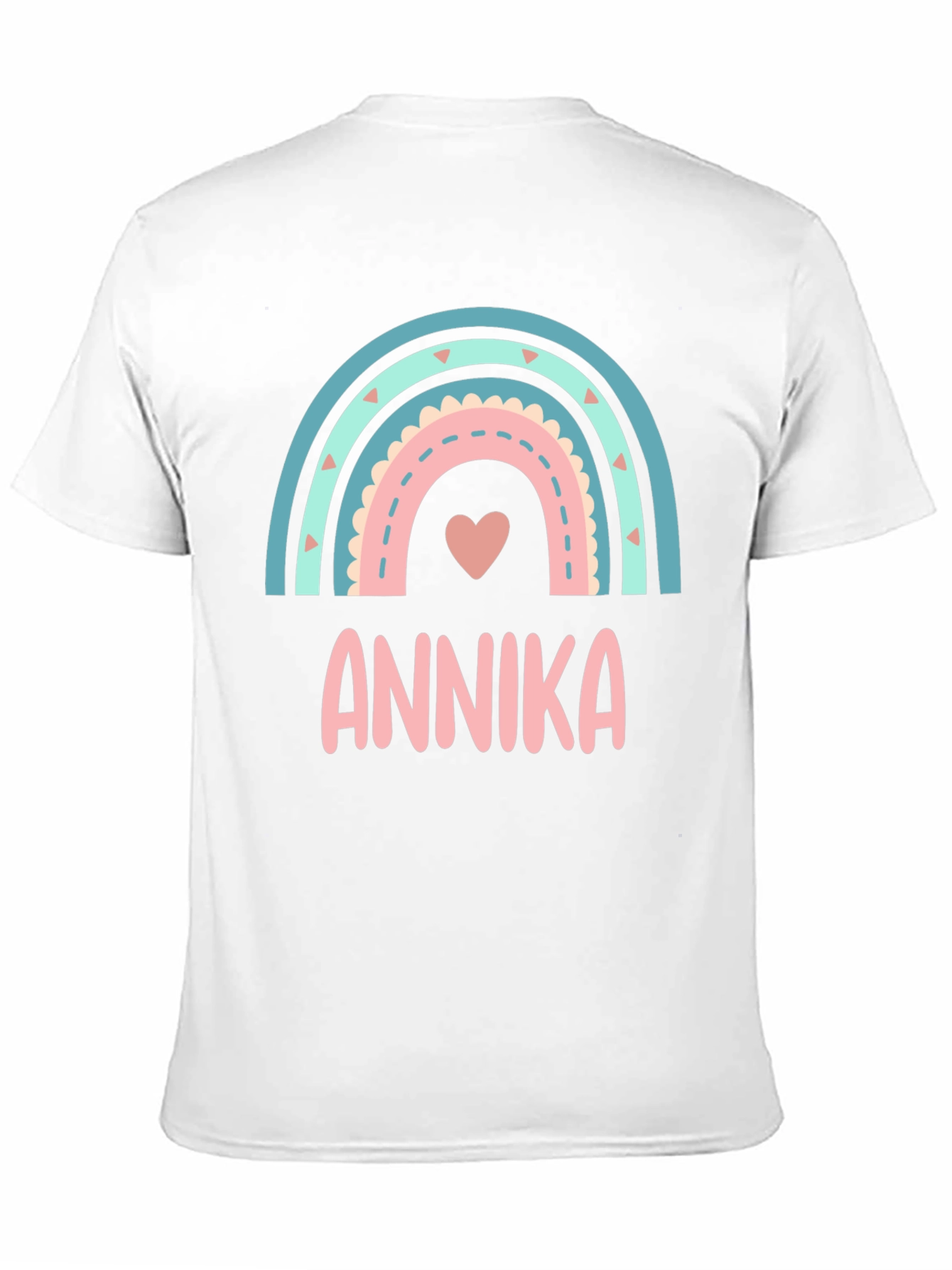 Annika Rainbow Personalized Kids T-Shirt