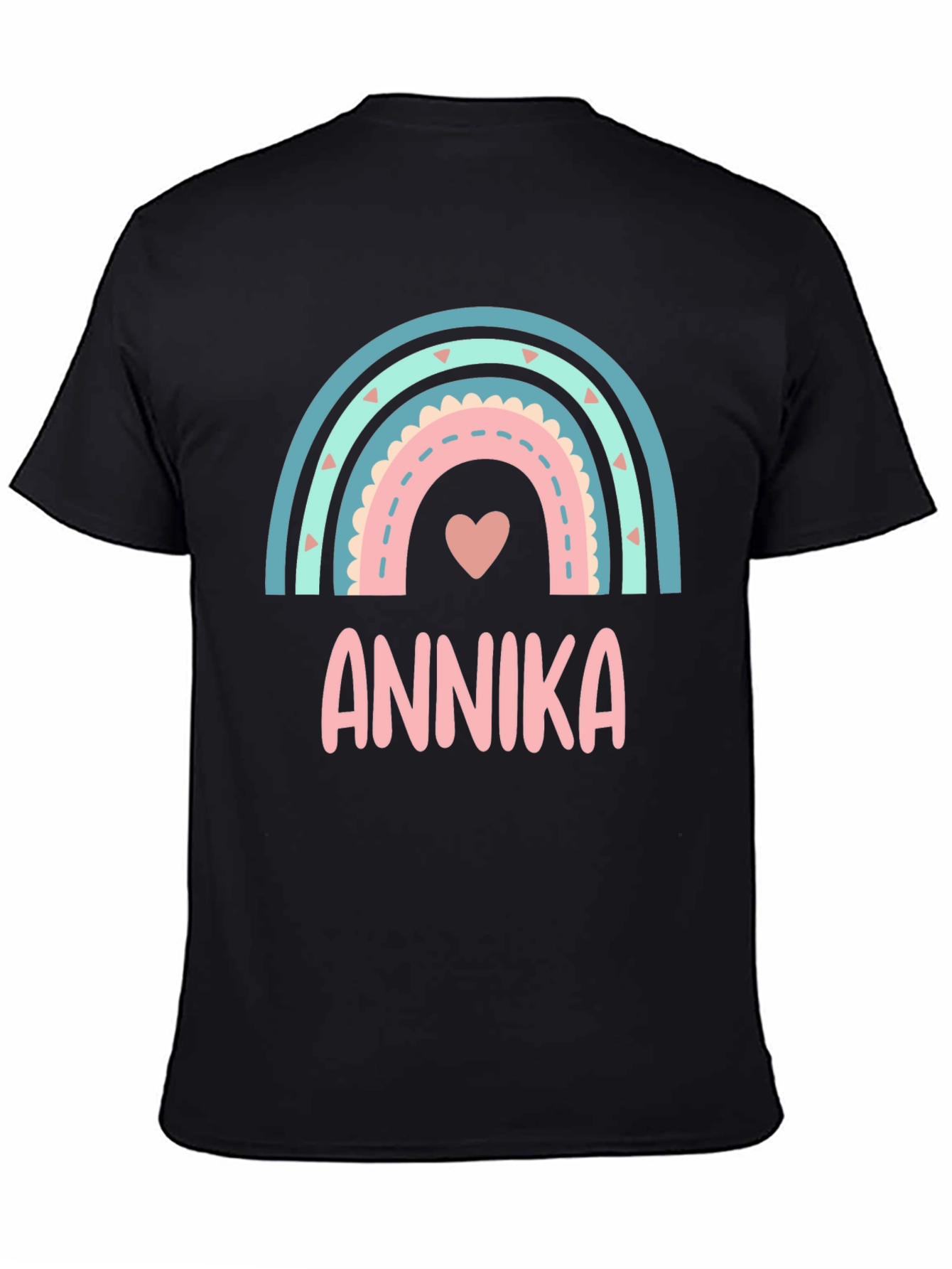Annika Rainbow Personalized Kids T-Shirt