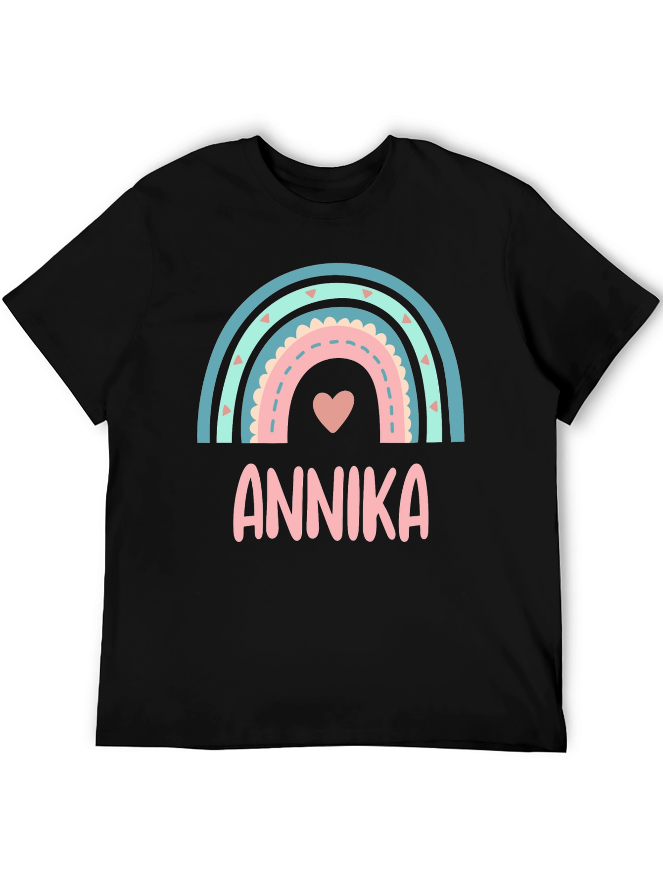 Annika Rainbow Personalized Kids T-Shirt
