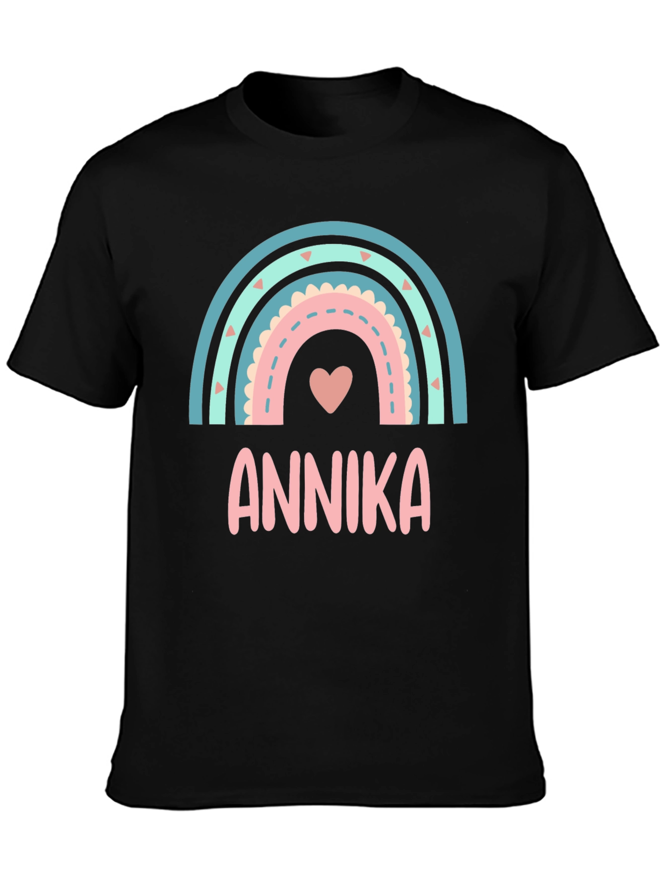 Annika Rainbow Personalized Kids T-Shirt