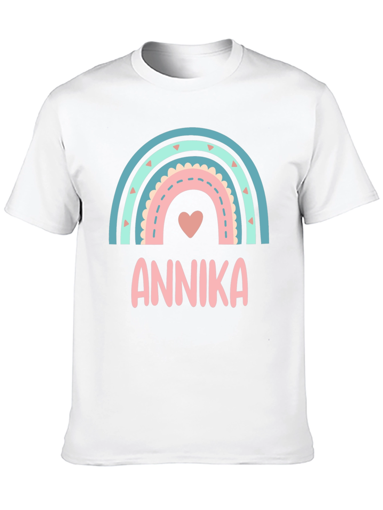 Annika Rainbow Personalized Kids T-Shirt
