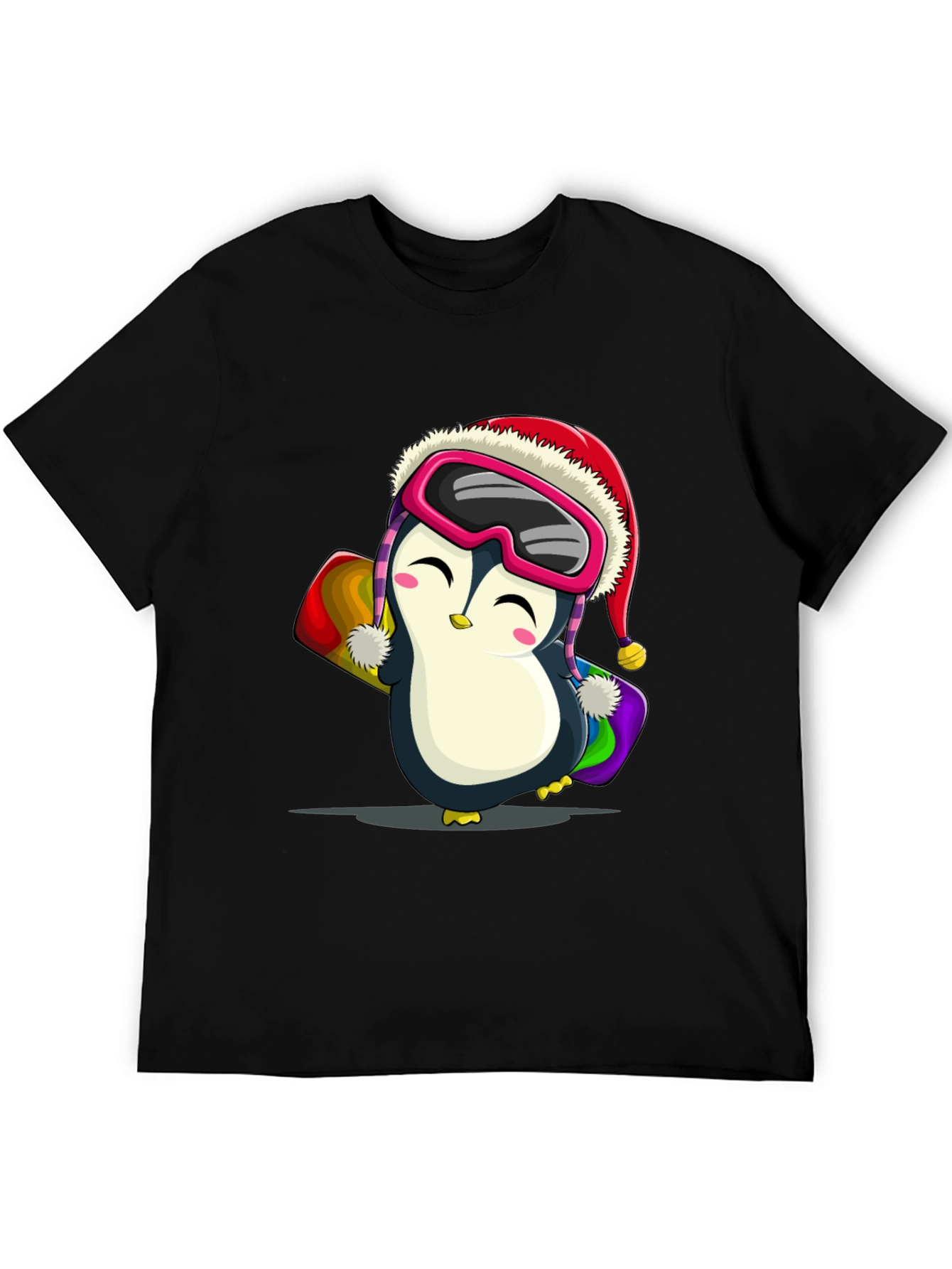 Penguin Snowboarder Graphic Tee