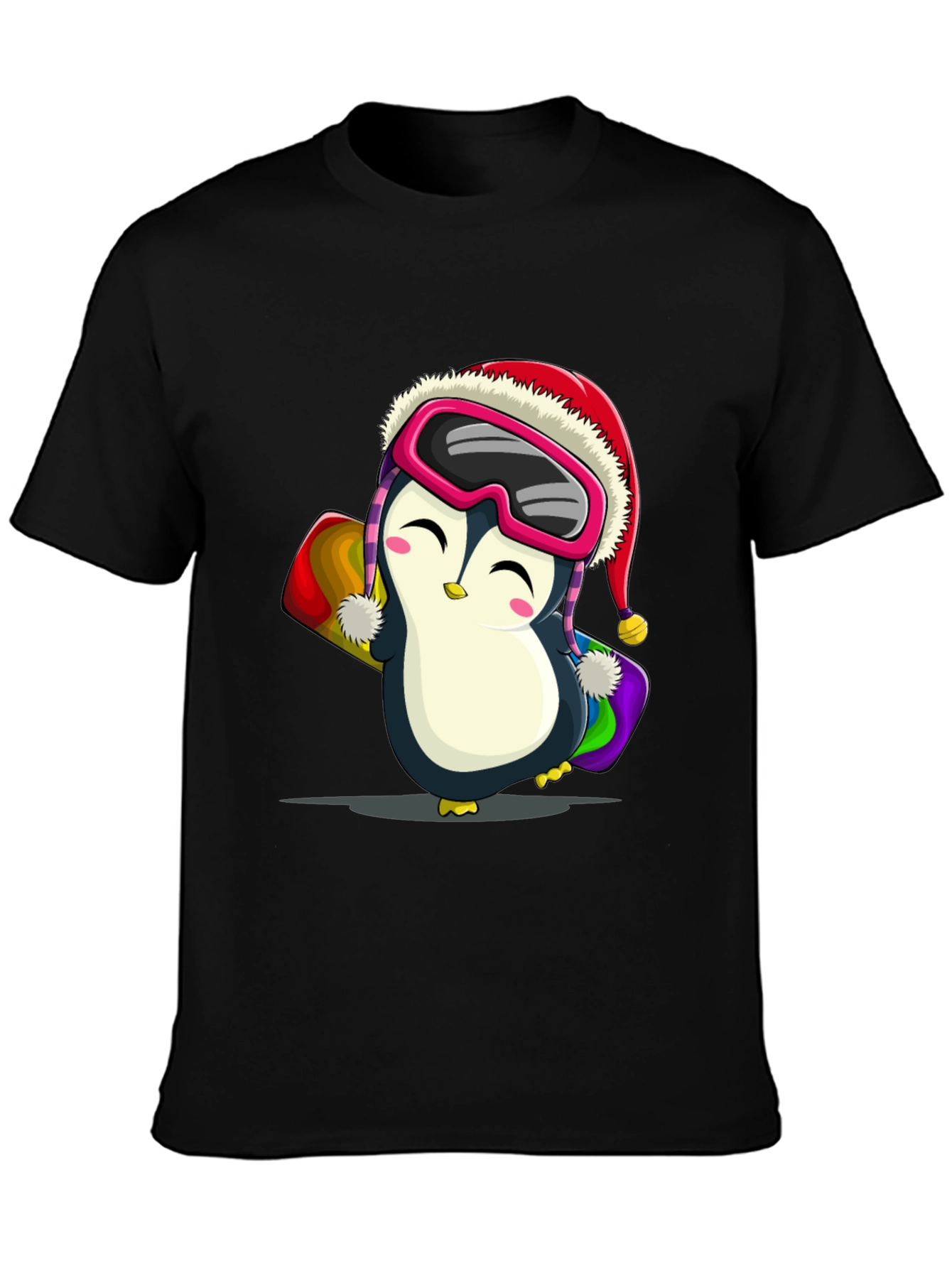 Penguin Snowboarder Graphic Tee