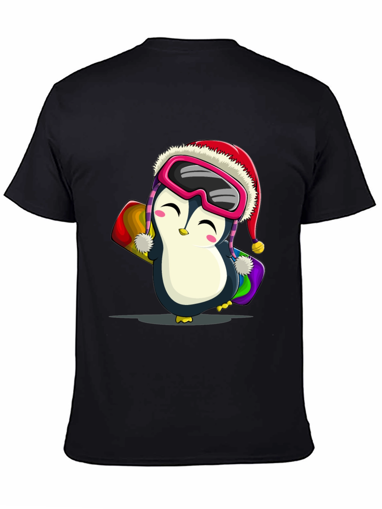 Penguin Snowboarder Graphic Tee