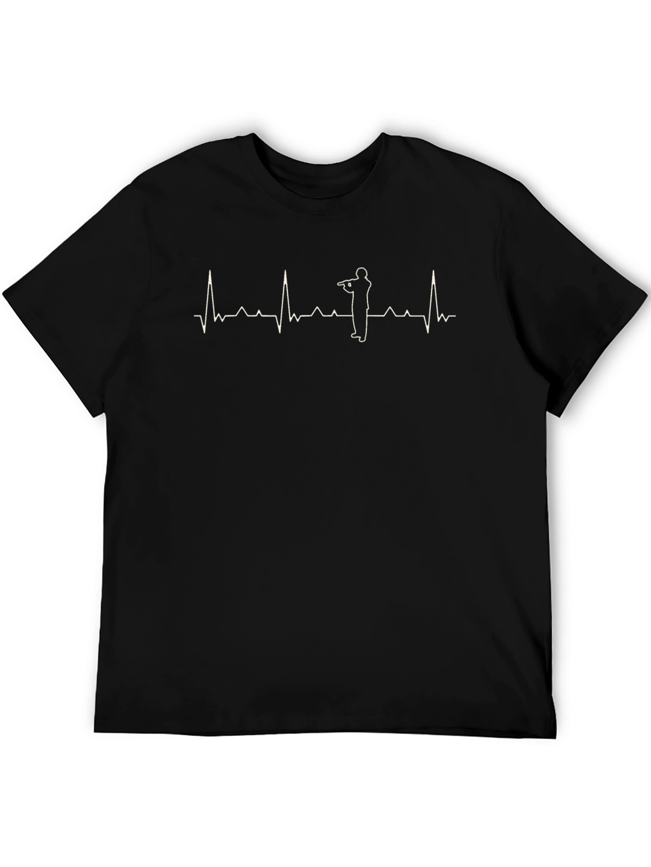 Shooting Heartbeat T-Shirt - Black