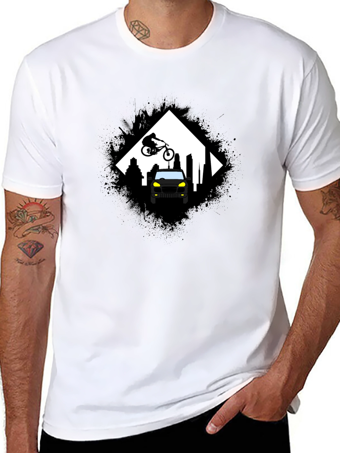 Urban Ride T-Shirt - Black Graphic Tee
