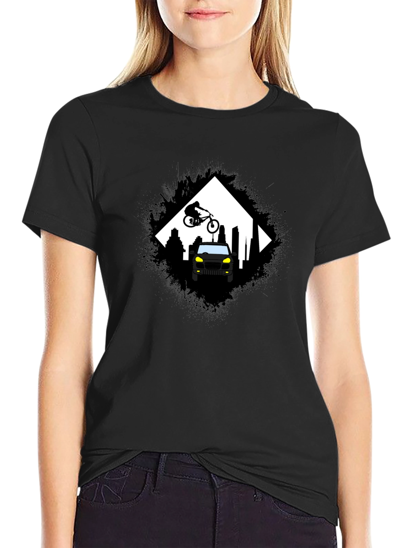 Urban Ride T-Shirt - Black Graphic Tee