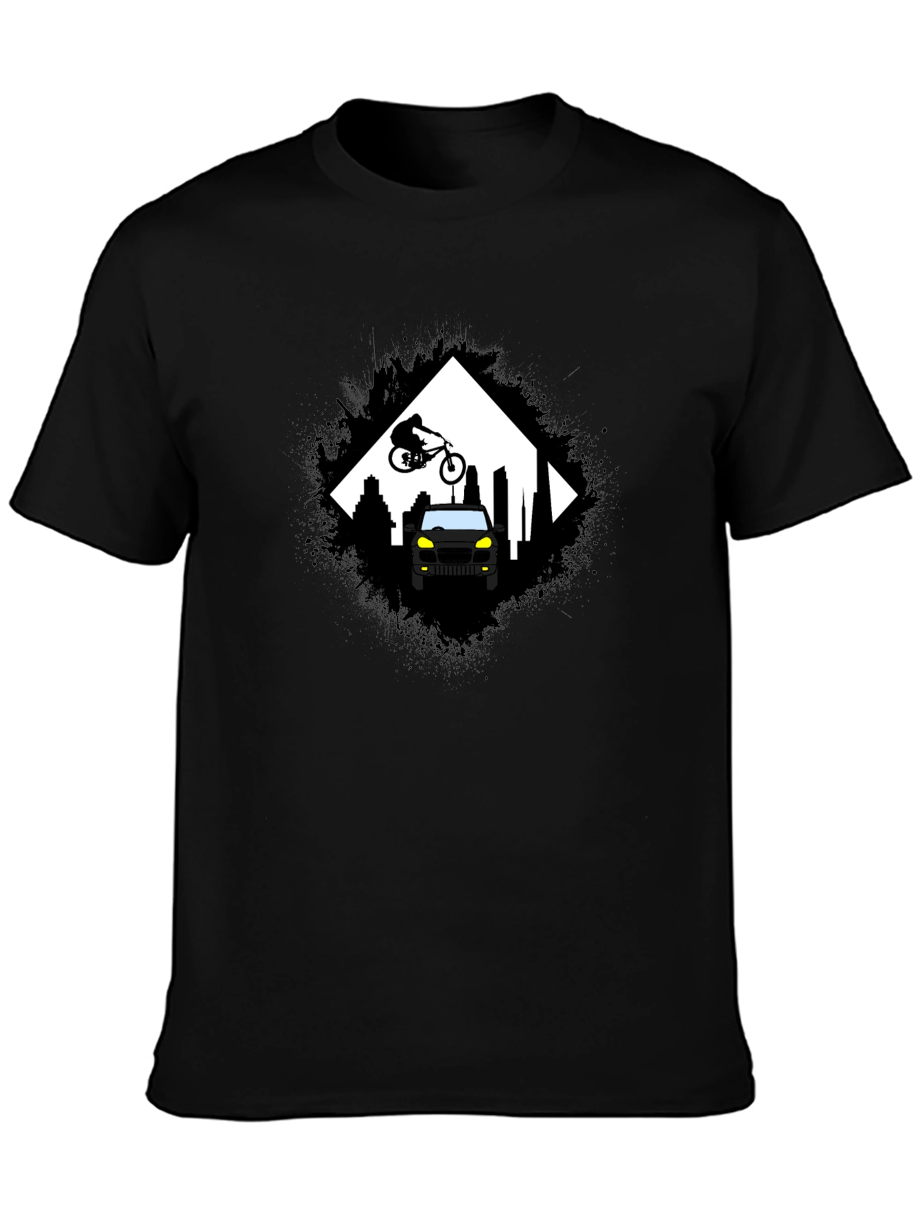 Urban Ride T-Shirt - Black Graphic Tee