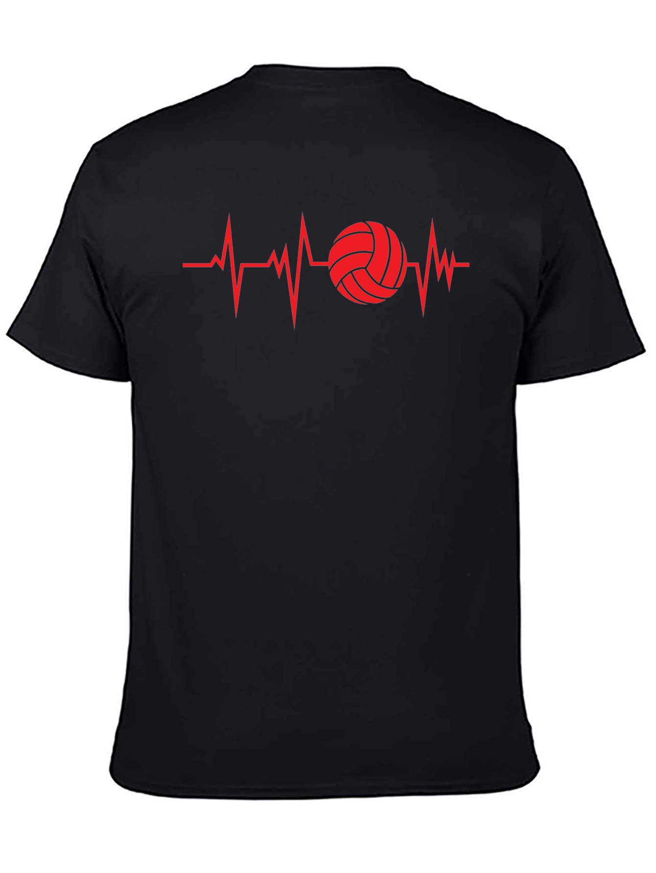 Volleyball Heartbeat Graphic Tee - Sports Fan T-Shirt