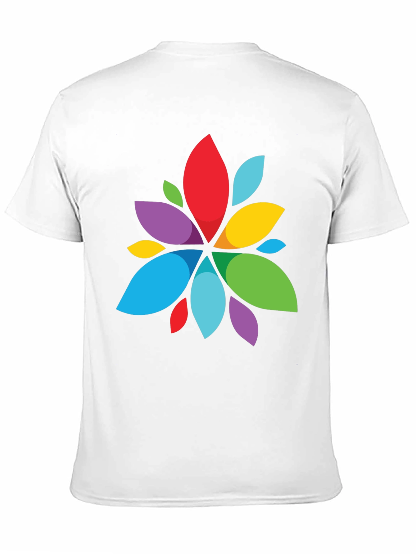 Vibrant Abstract Flower Graphic T-Shirt