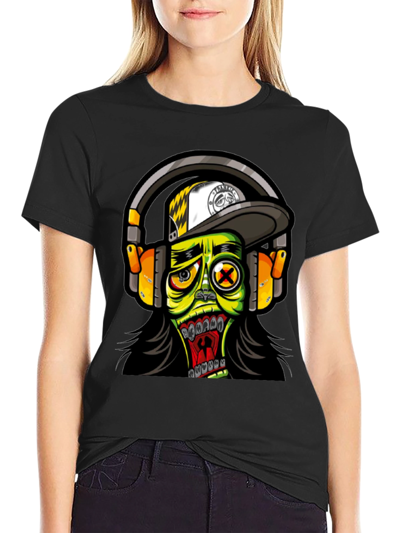 Zombie DJ Graphic T-Shirt - Funky and Fresh