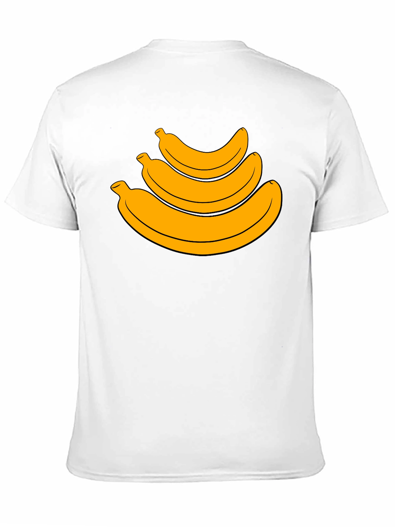 Banana Stack Graphic Tee - Black Cotton T-Shirt