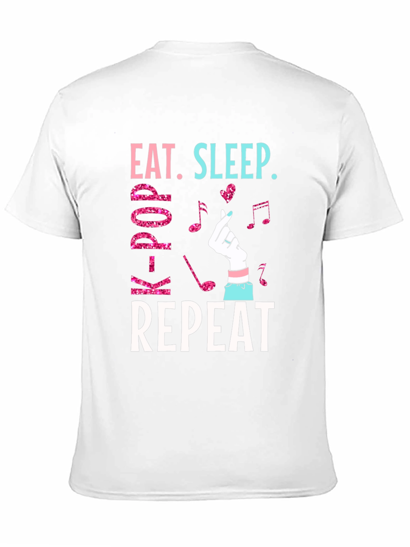 Eat Sleep K-Pop Repeat Graphic Tee