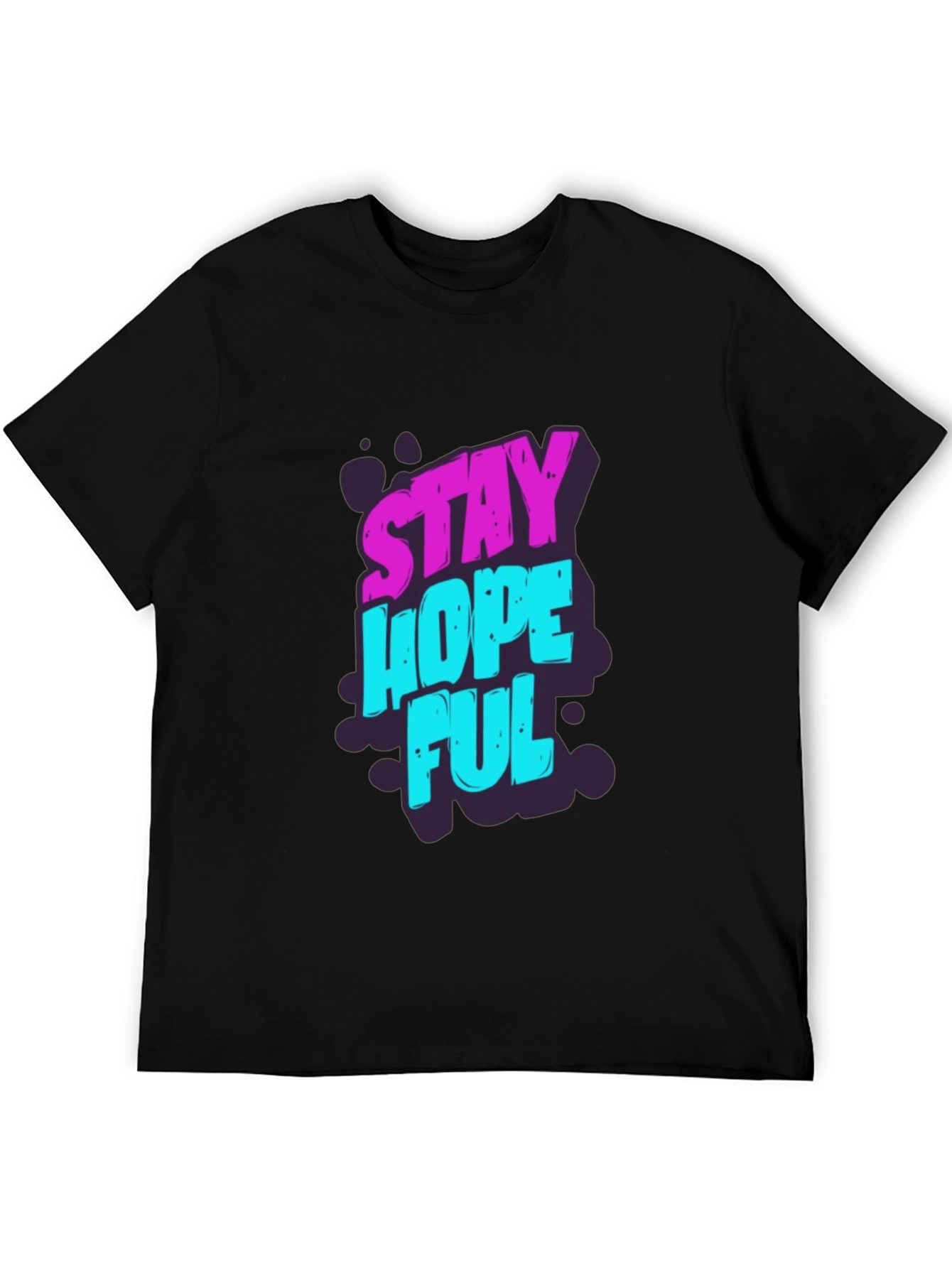 Stay Hopeful Graphic T-Shirt - Black