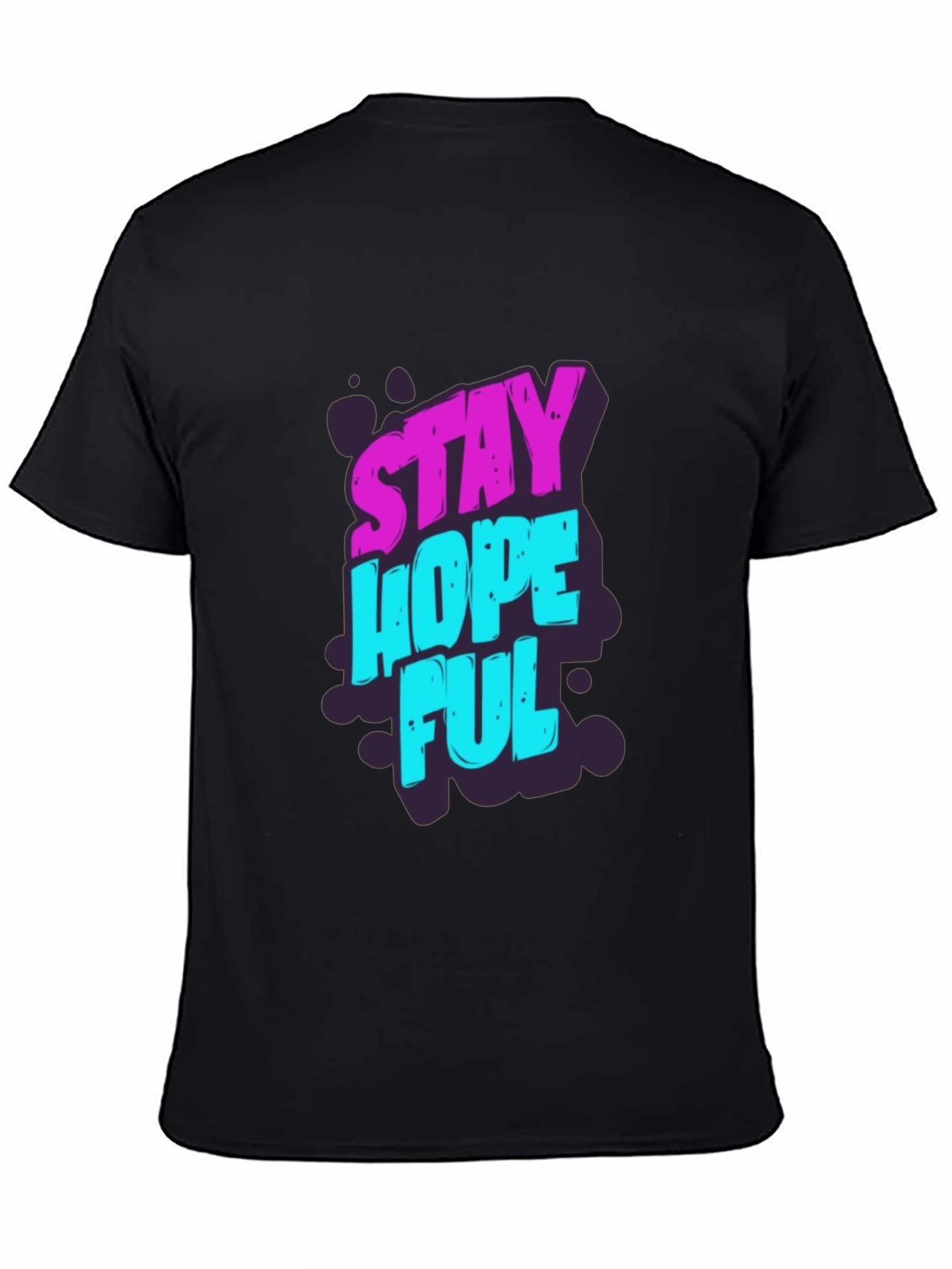 Stay Hopeful Graphic T-Shirt - Black